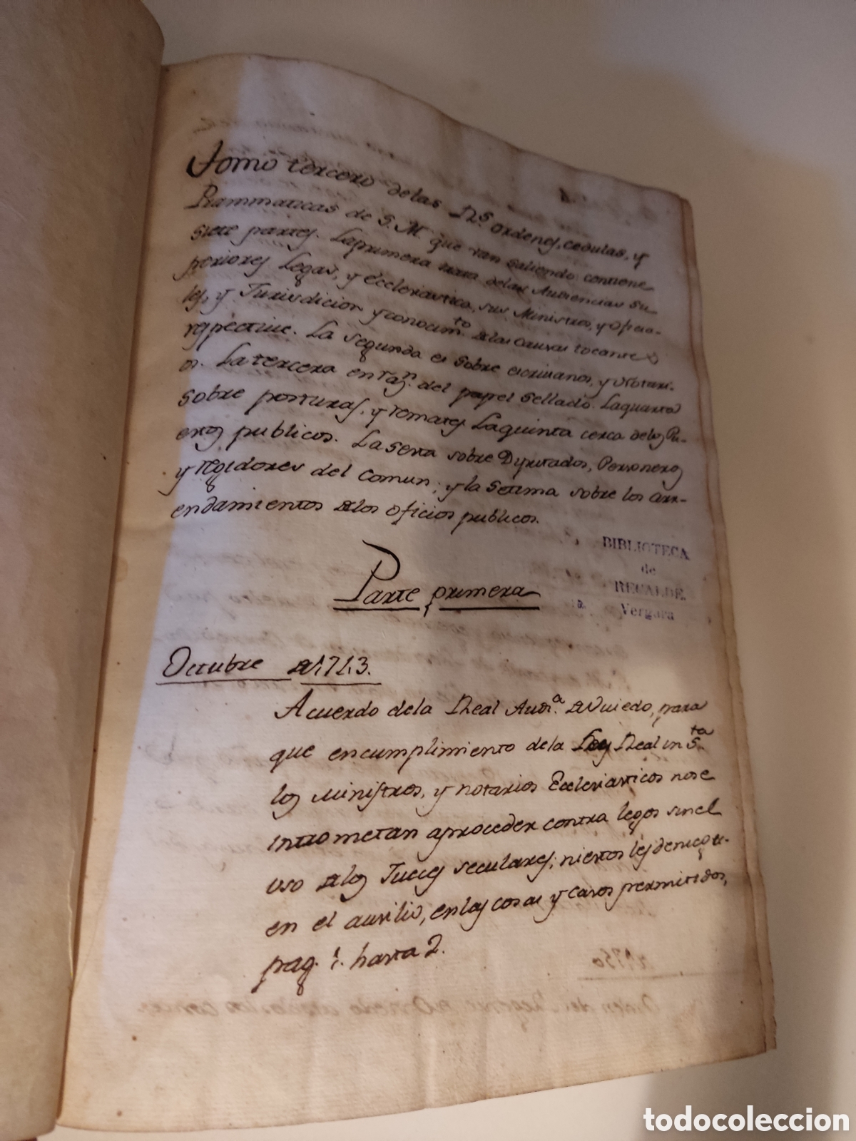 Libros antiguos: Cedulas reales VII 1743 a 1783 - Foto 4