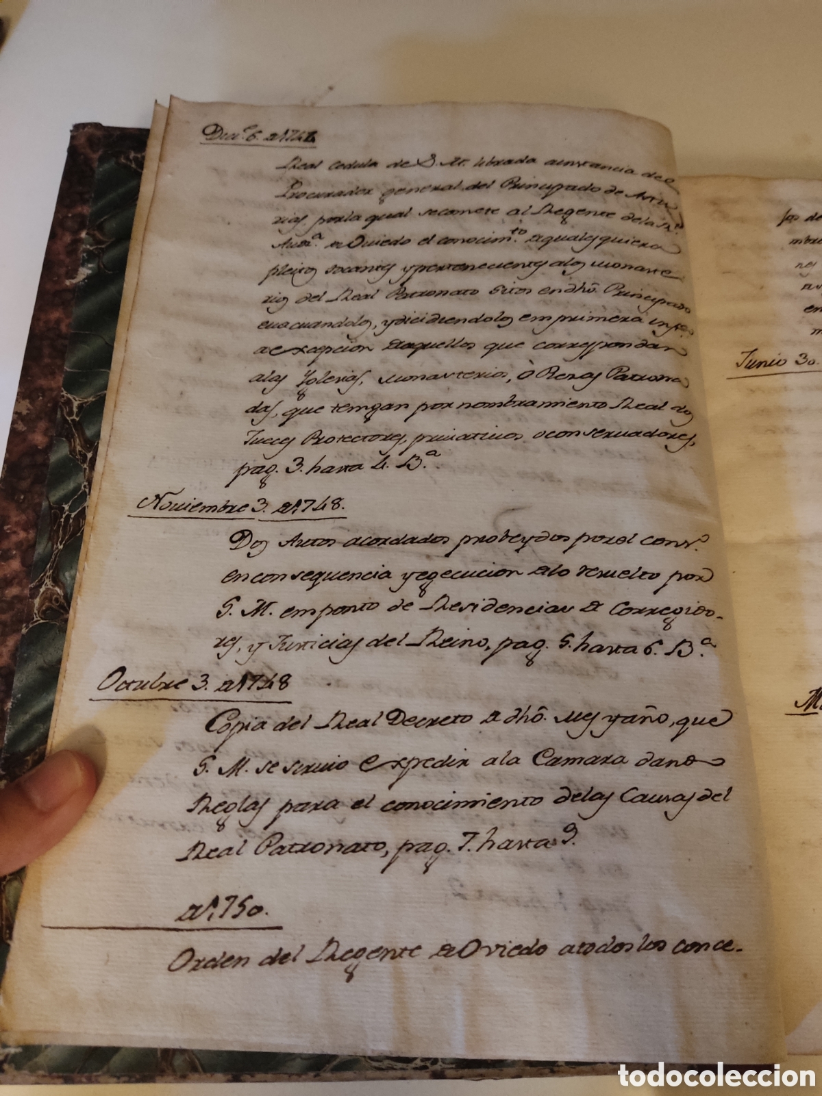 Libros antiguos: Cedulas reales VII 1743 a 1783 - Foto 5