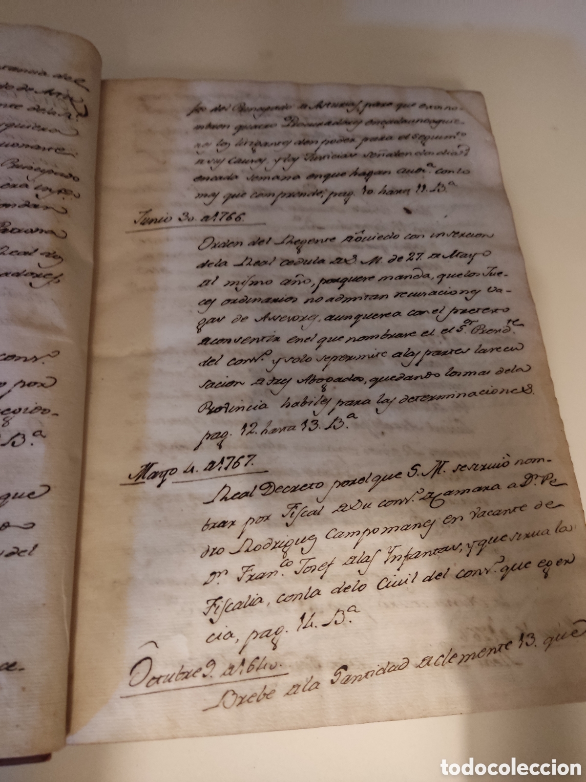 Libros antiguos: Cedulas reales VII 1743 a 1783 - Foto 6