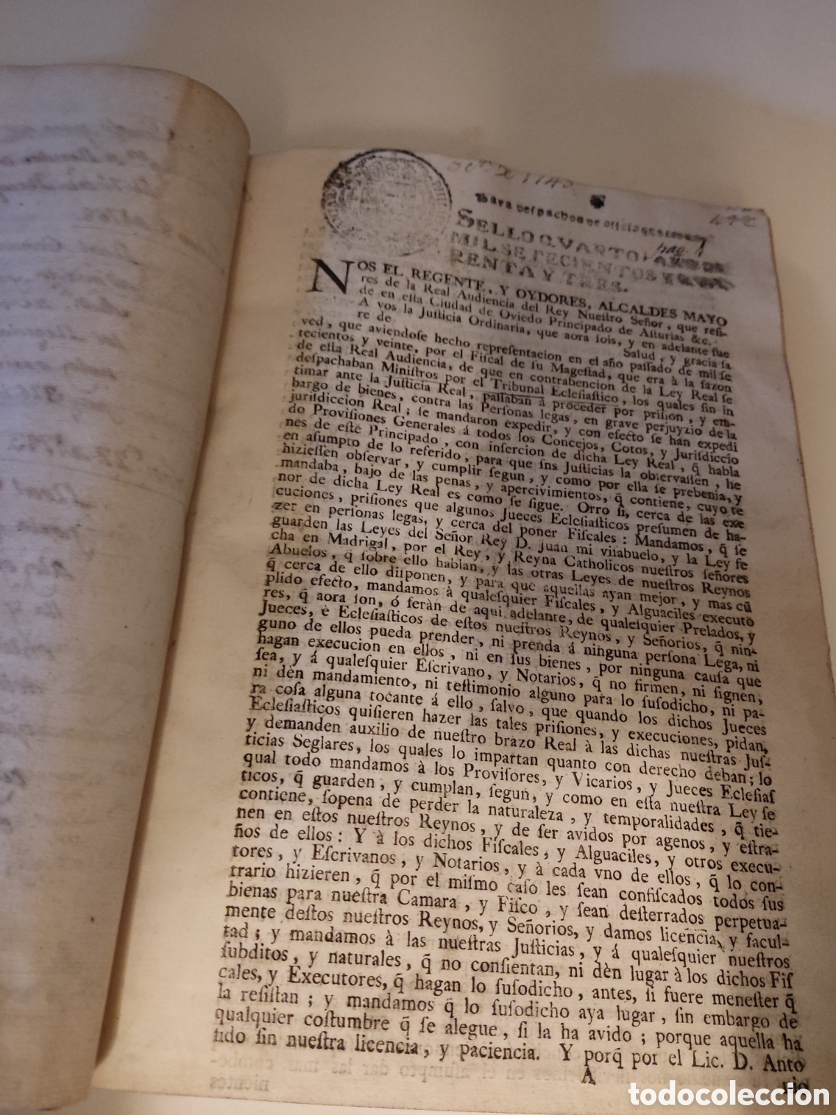 Libros antiguos: Cedulas reales VII 1743 a 1783 - Foto 8