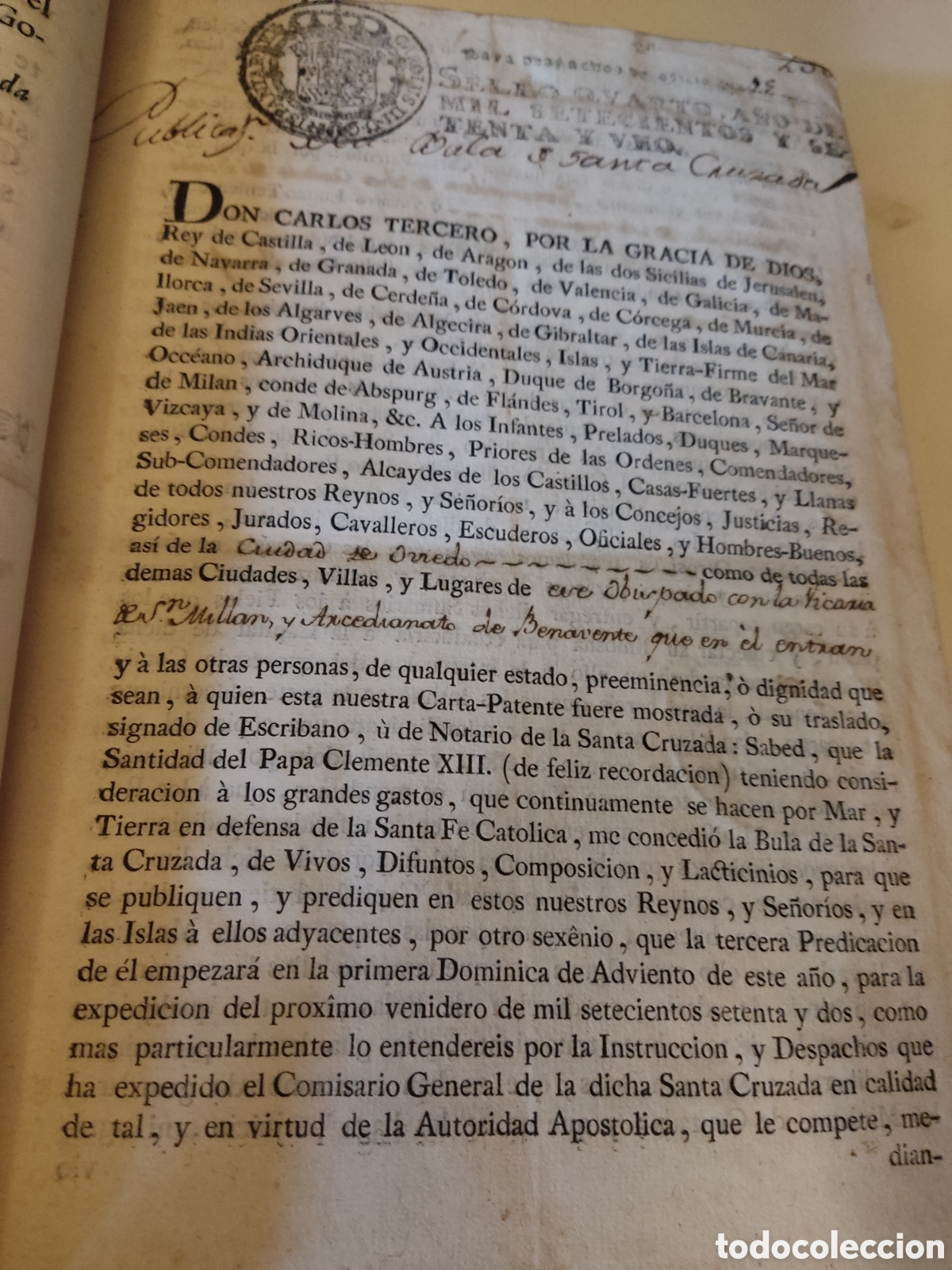 Libros antiguos: Cedulas reales VIII 1752 a 1779 - Foto 7