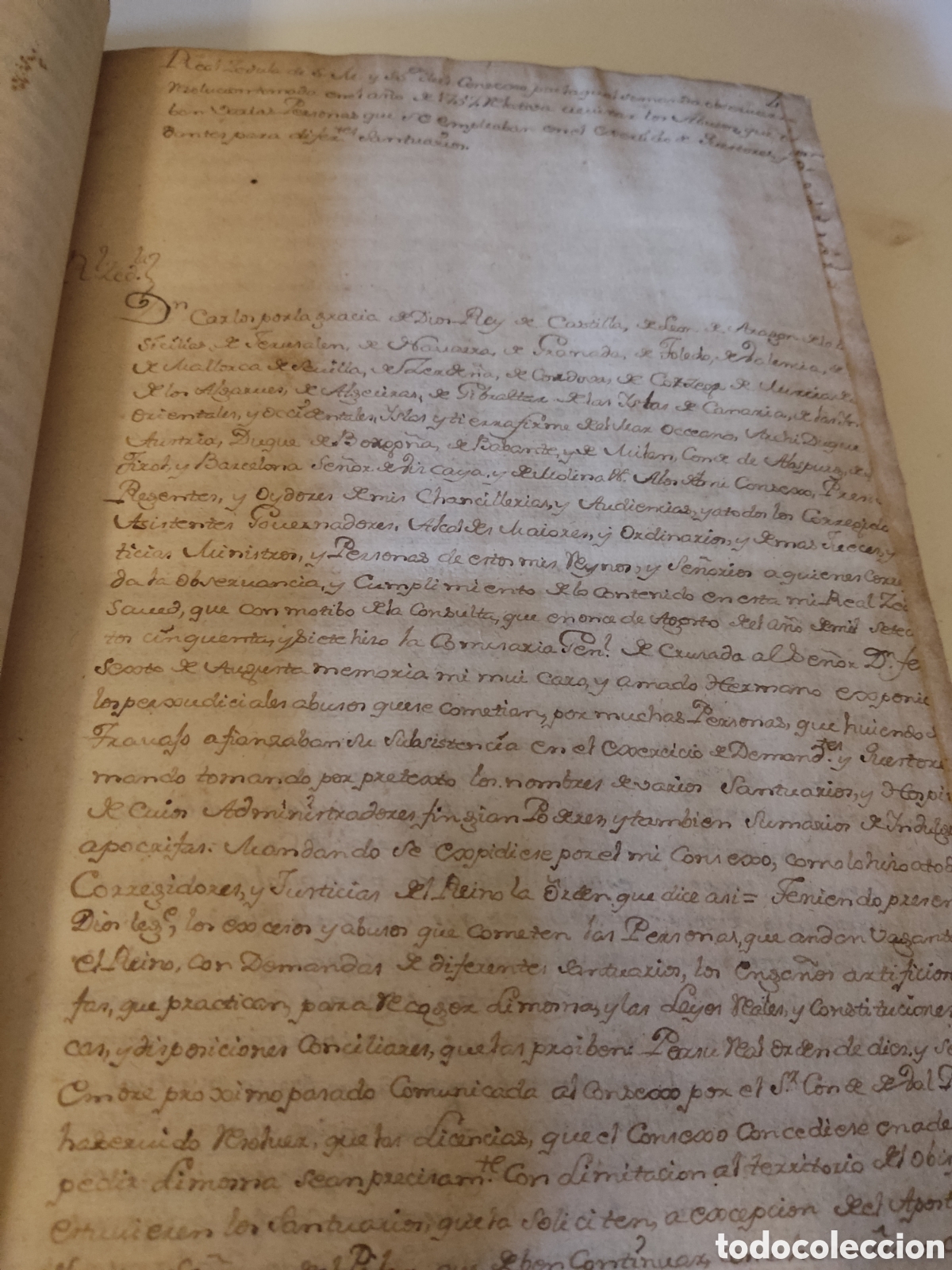 Libros antiguos: Cedulas reales VIII 1752 a 1779 - Foto 8