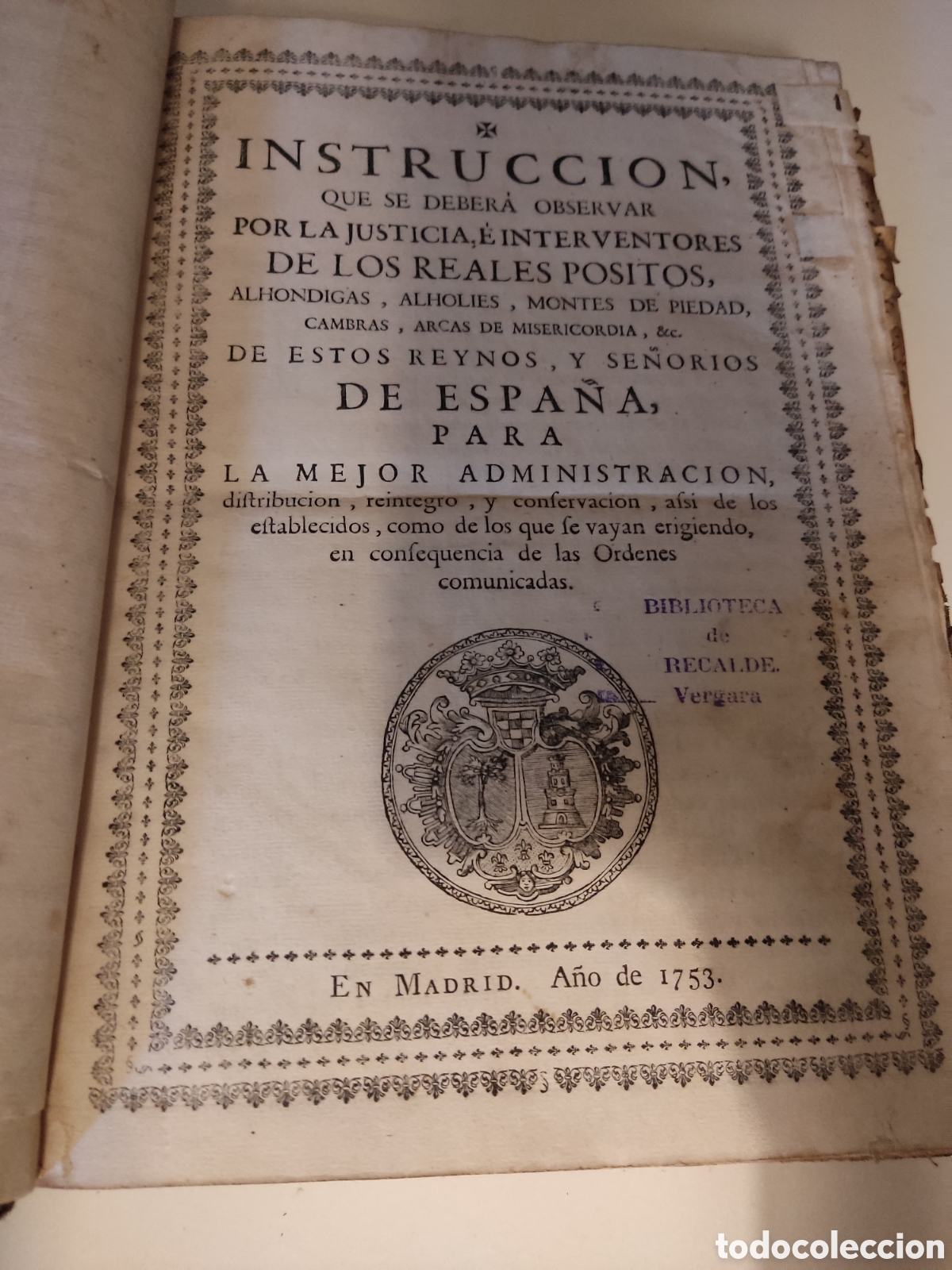 Libros antiguos: Cedulas reales IX 1753 a 1766 - Foto 5