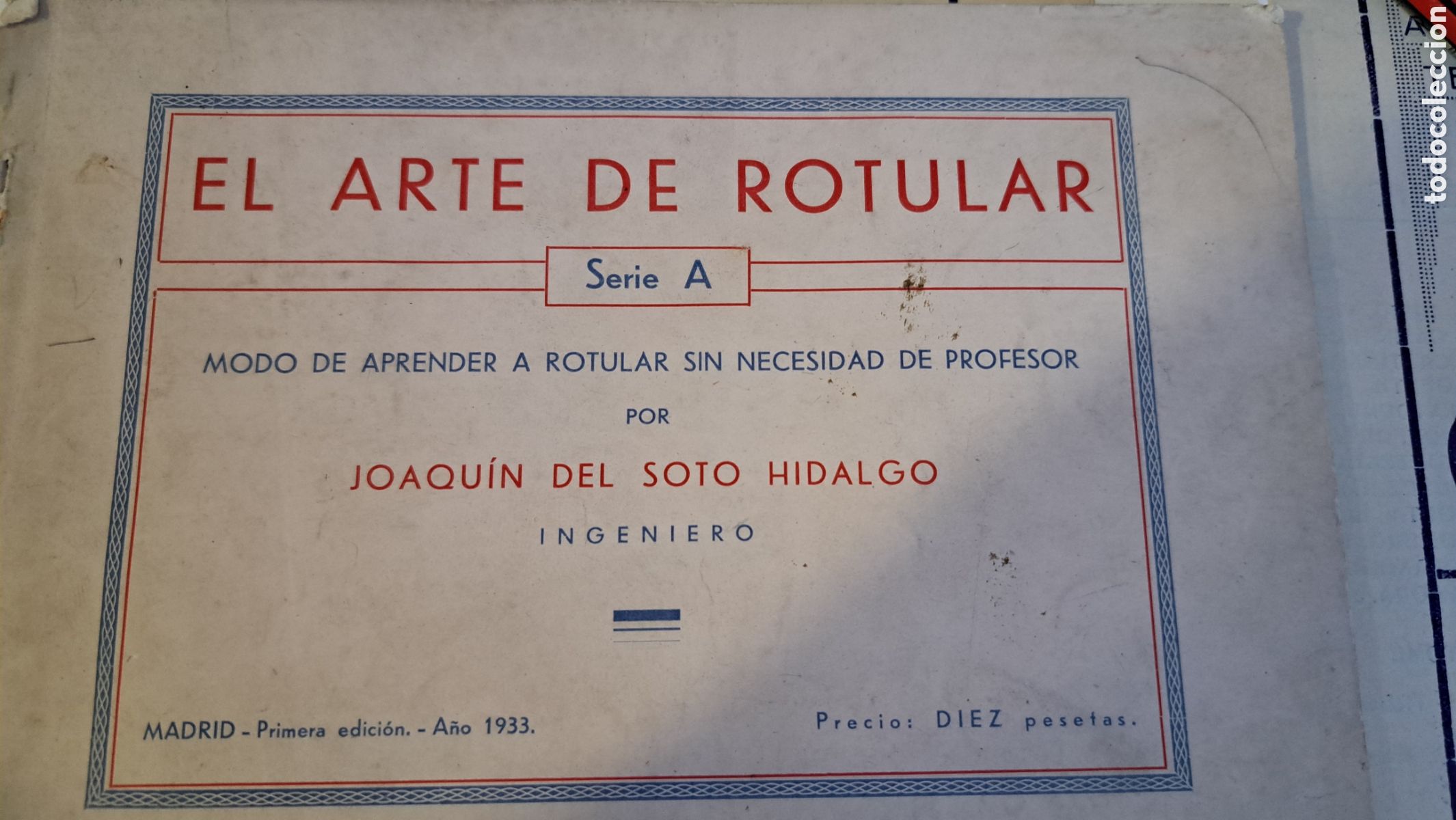Libros antiguos: El arte de rotular serie A - Foto 1