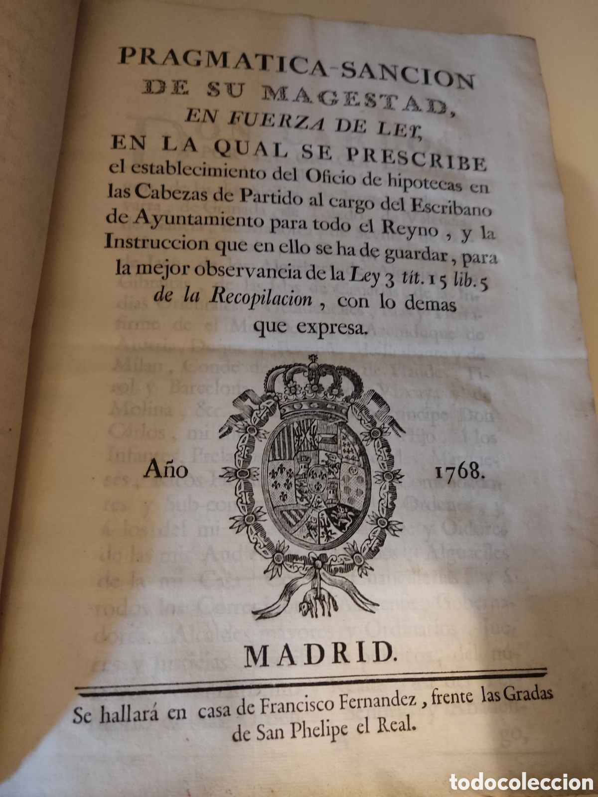 Libros antiguos: Cedulas reales XI 1768 a 1782 - Foto 5