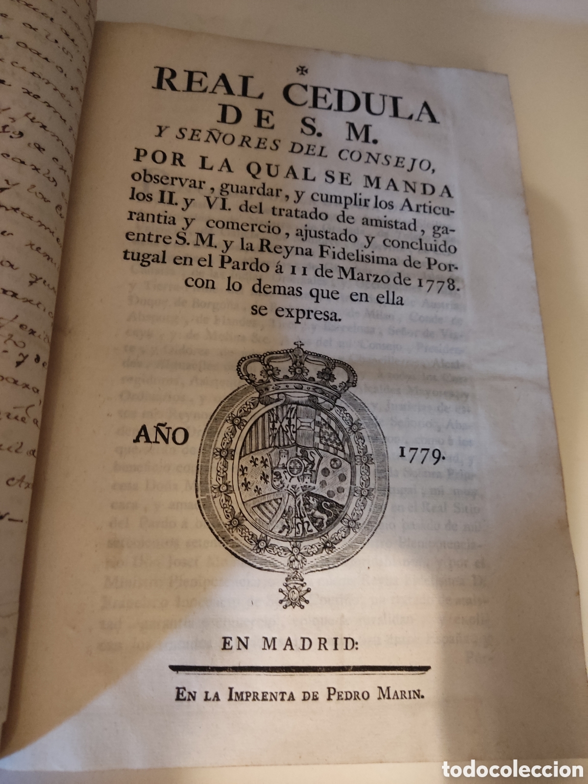 Libros antiguos: Cedulas reales XI 1768 a 1782 - Foto 8