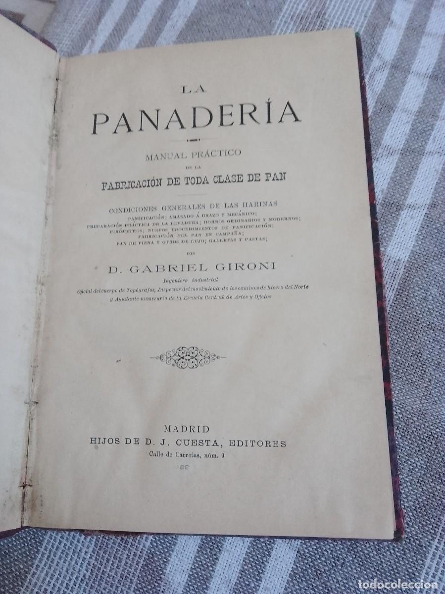 Libros antiguos: La panader&iacute;a d Gabriel gironi a&ntilde;o 1895 - Foto 2