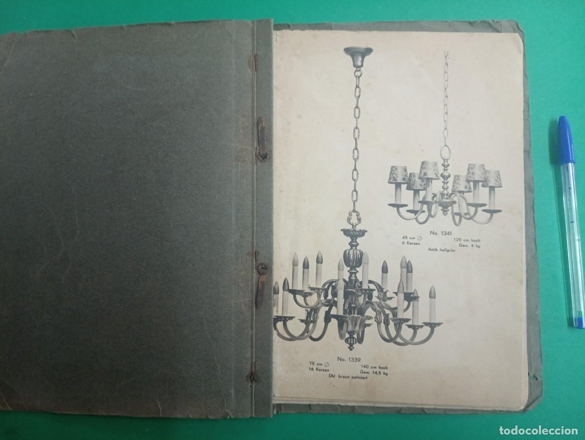 Libros antiguos: Antiguo libro Cat&aacute;logo de LAMPARAS de TECHO. - Foto 2