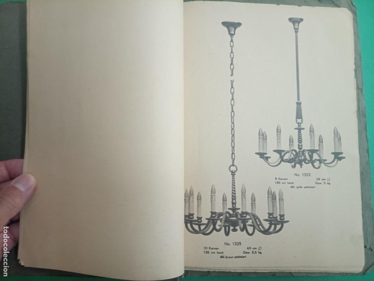 Libros antiguos: Antiguo libro Cat&aacute;logo de LAMPARAS de TECHO. - Foto 5