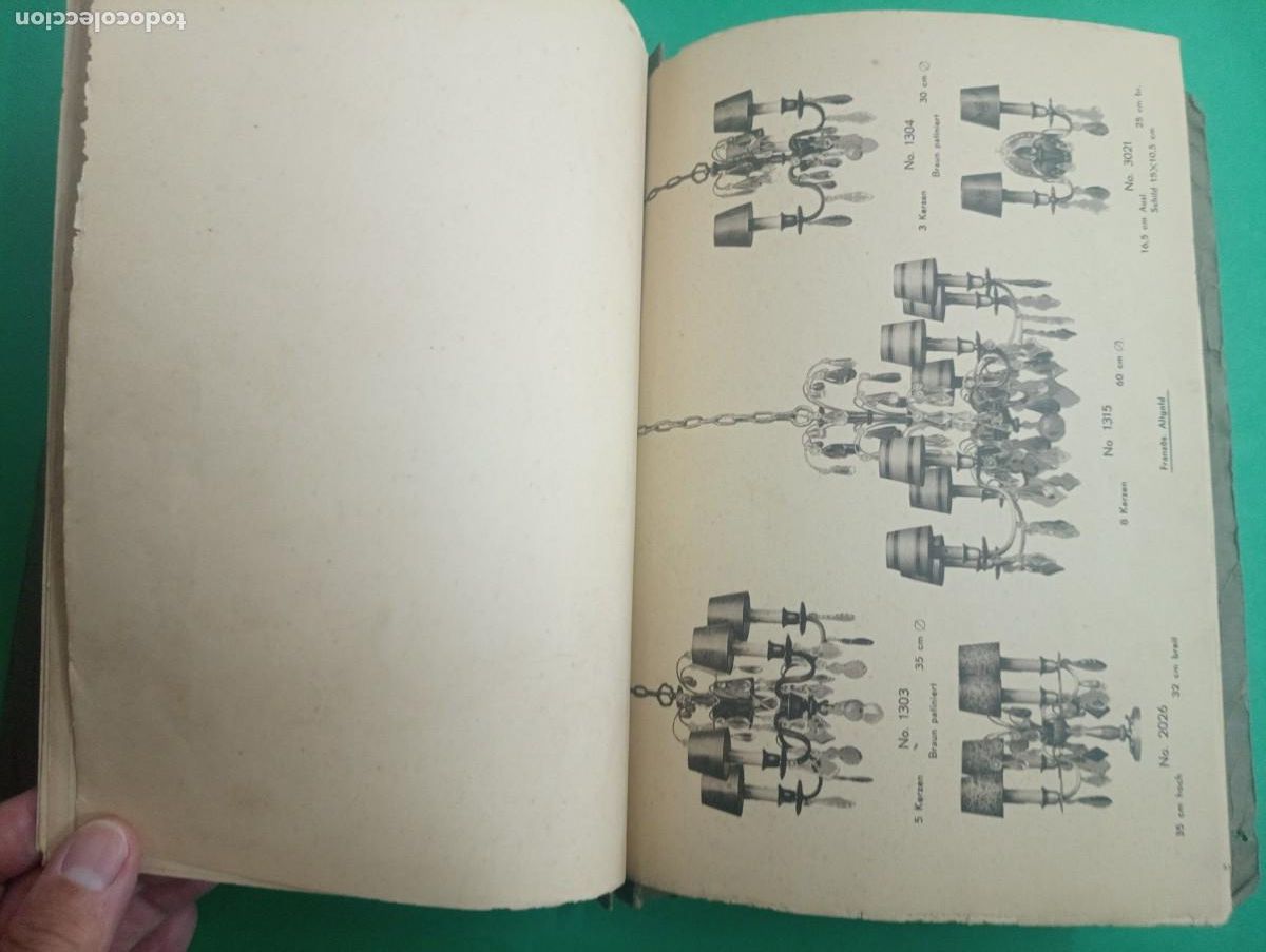 Libros antiguos: Antiguo libro Cat&aacute;logo de LAMPARAS de TECHO. - Foto 9