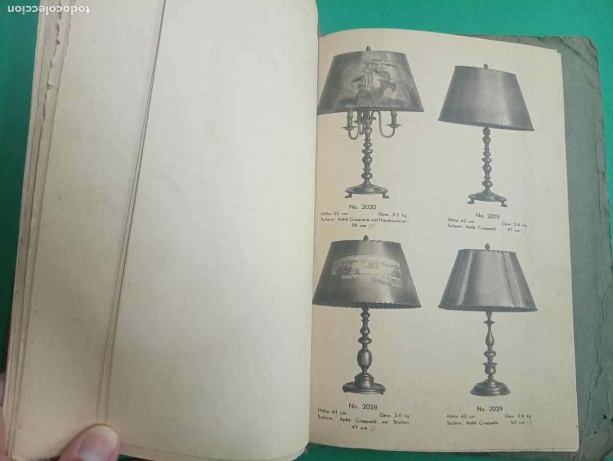 Libros antiguos: Antiguo libro Cat&aacute;logo de LAMPARAS de TECHO. - Foto 11