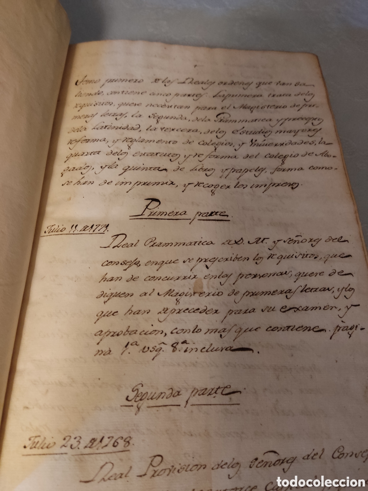 Libros antiguos: Cedulas reales XII 1771 a 1778 - Foto 4