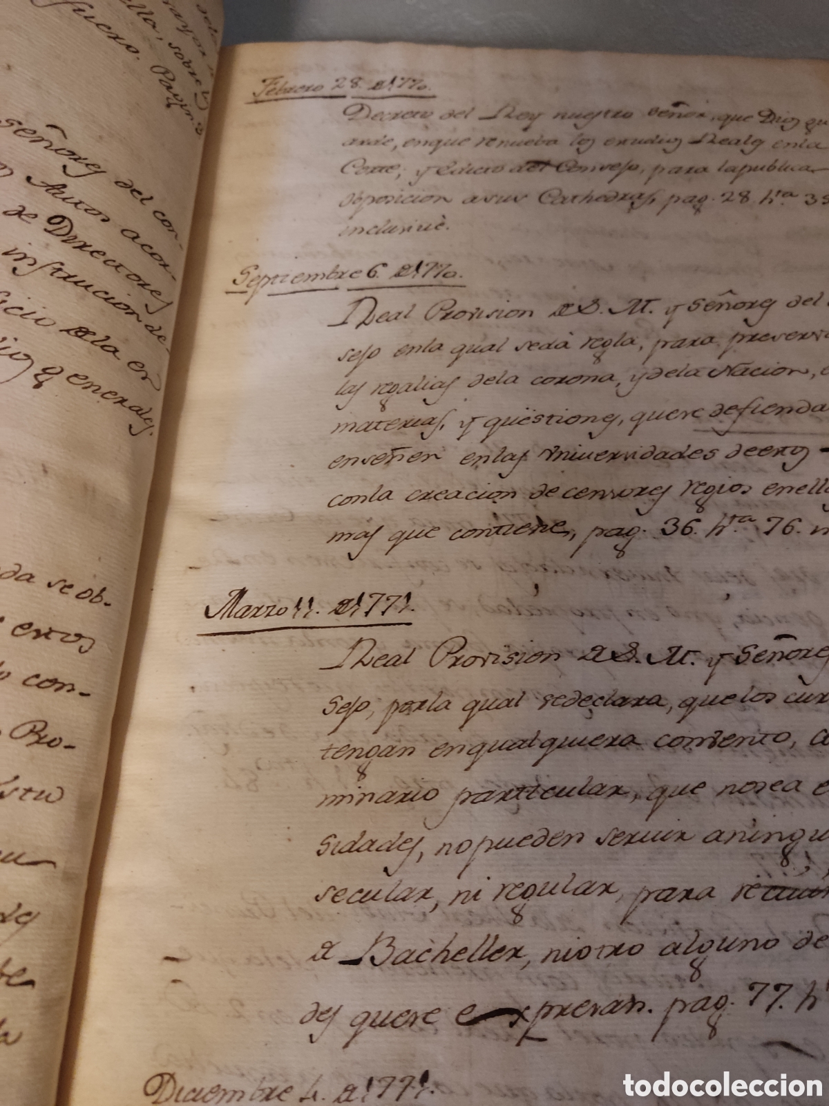Libros antiguos: Cedulas reales XII 1771 a 1778 - Foto 5