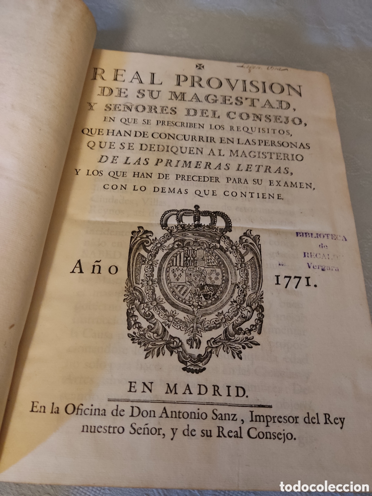 Libros antiguos: Cedulas reales XII 1771 a 1778 - Foto 8