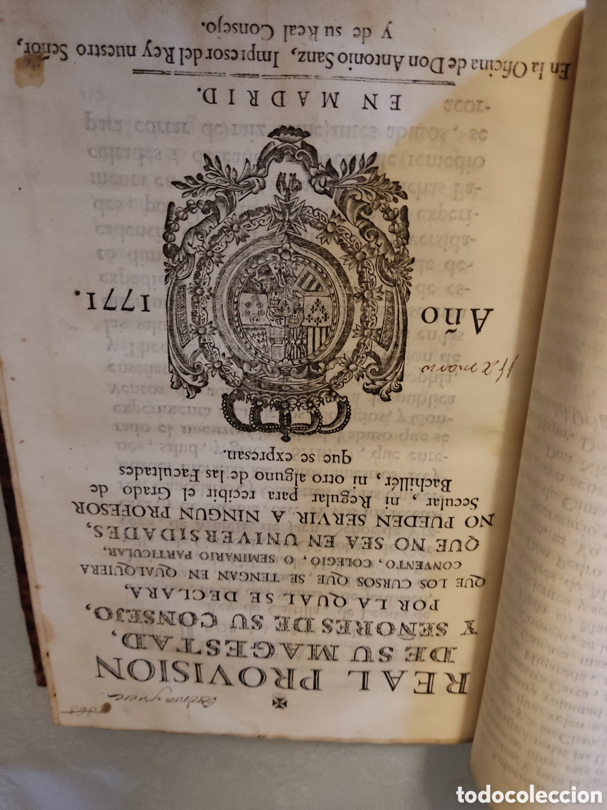 Libros antiguos: Cedulas reales XII 1771 a 1778 - Foto 14