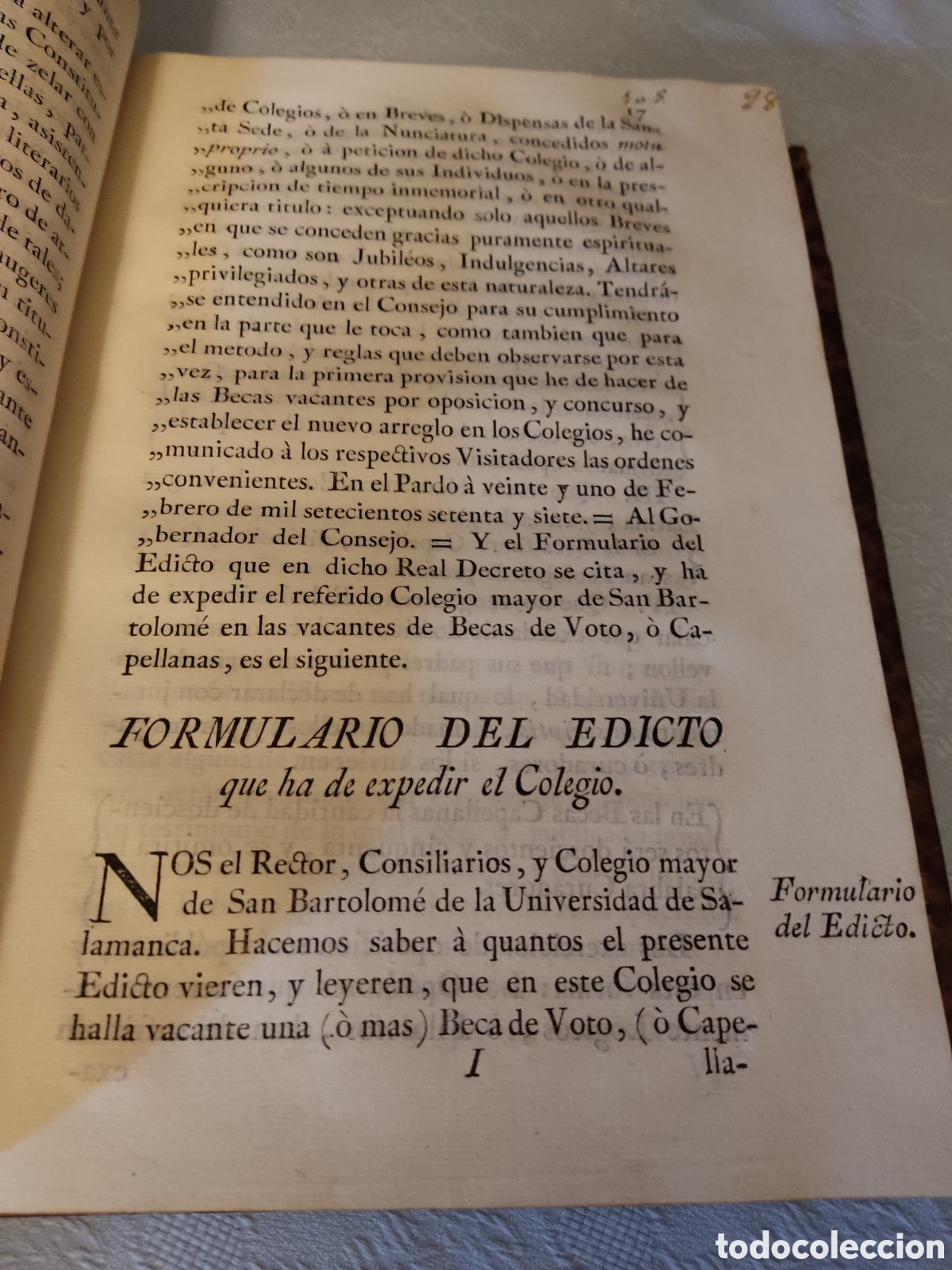 Libros antiguos: Cedulas reales XII 1771 a 1778 - Foto 16
