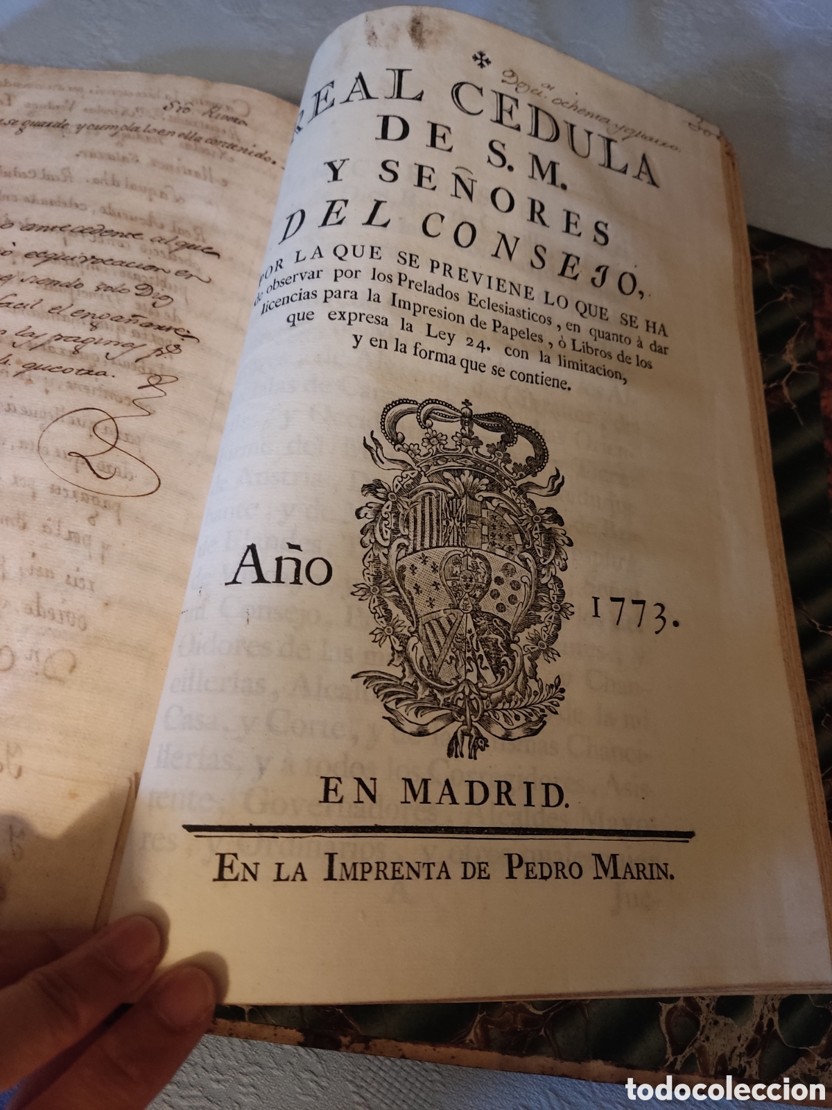 Libros antiguos: Cedulas reales XII 1771 a 1778 - Foto 19