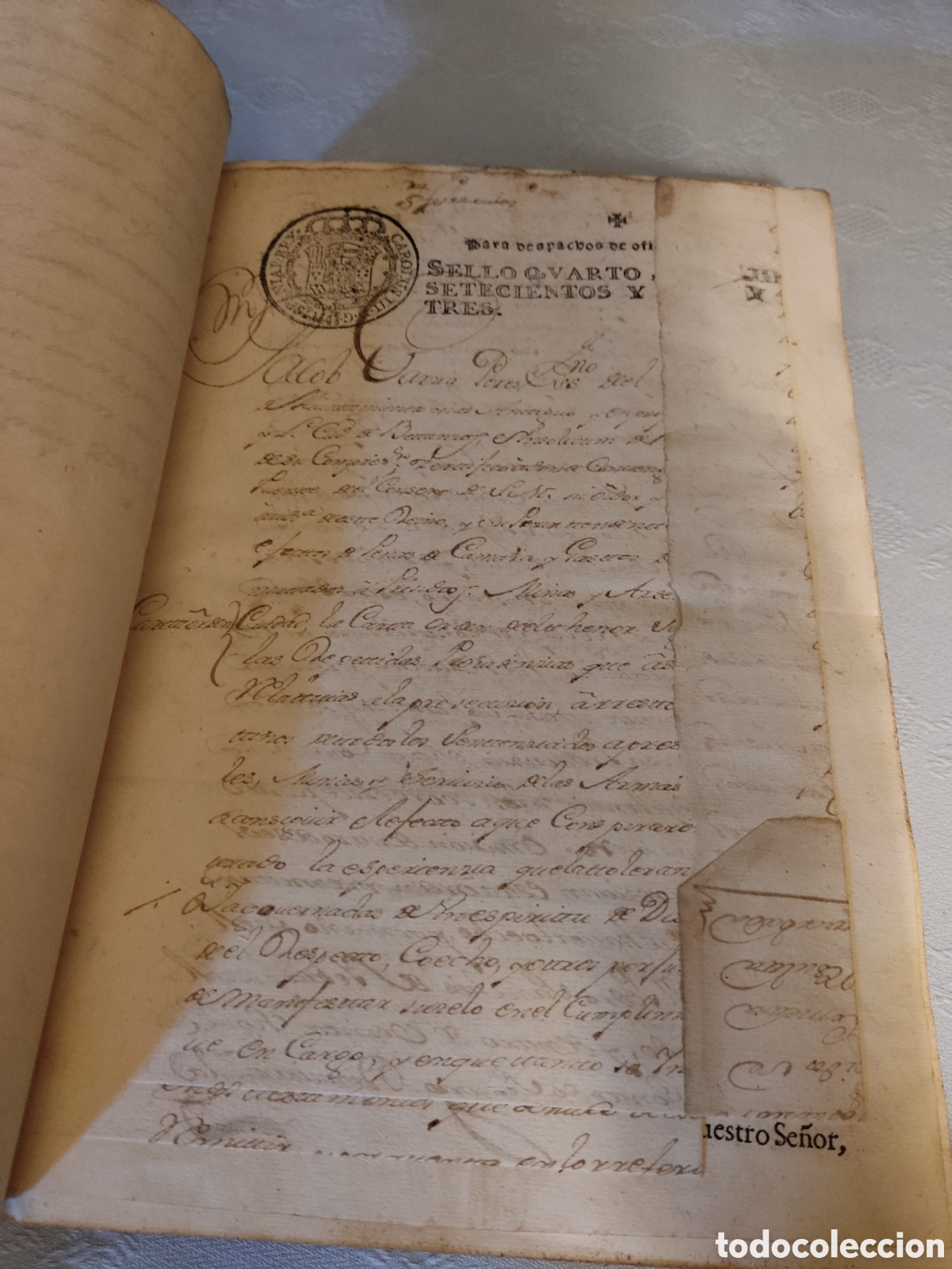 Libros antiguos: Cedulas reales XIII 1773 a 1777 - Foto 7
