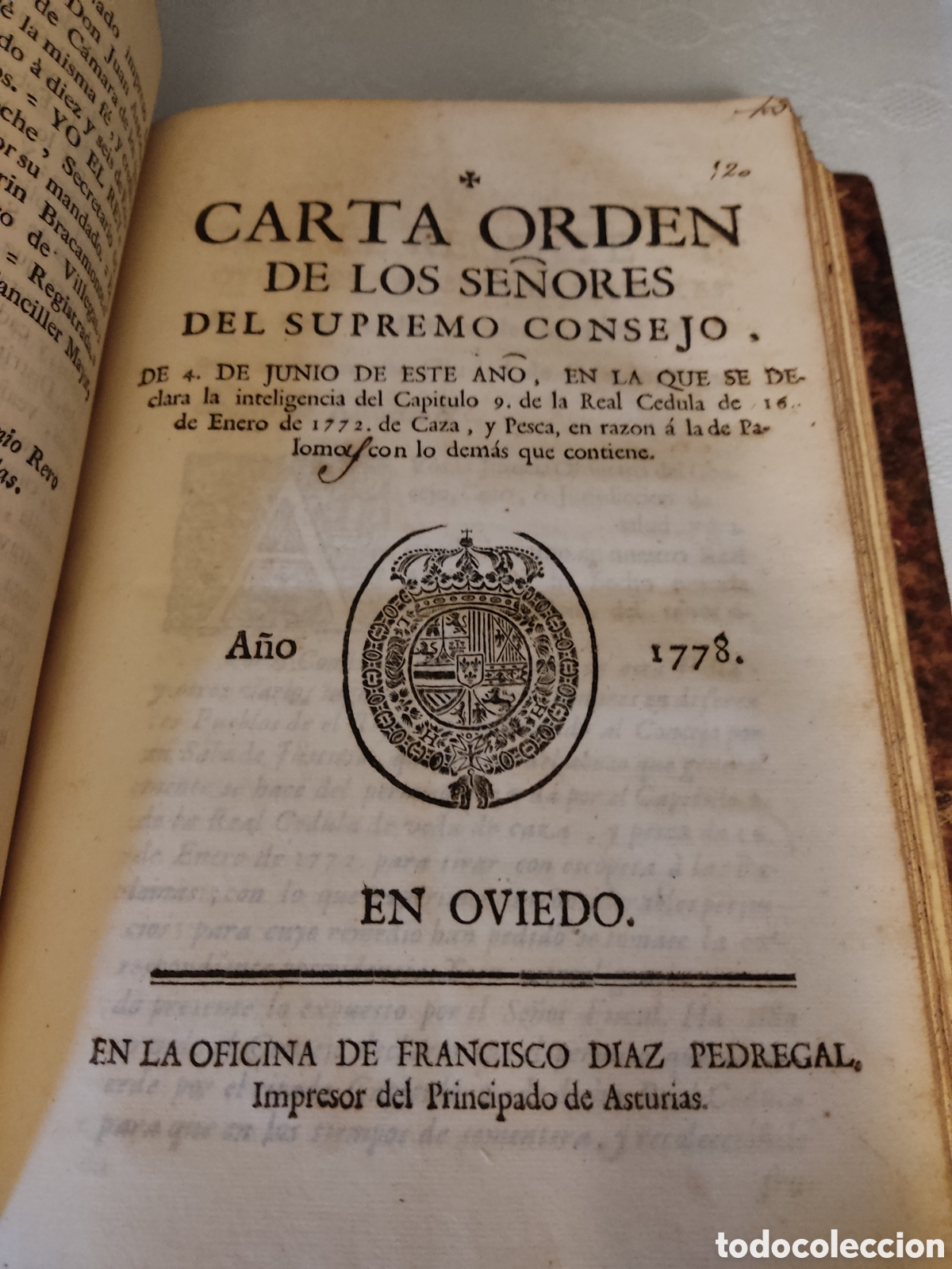 Libros antiguos: Cedulas reales XIII 1773 a 1777 - Foto 11