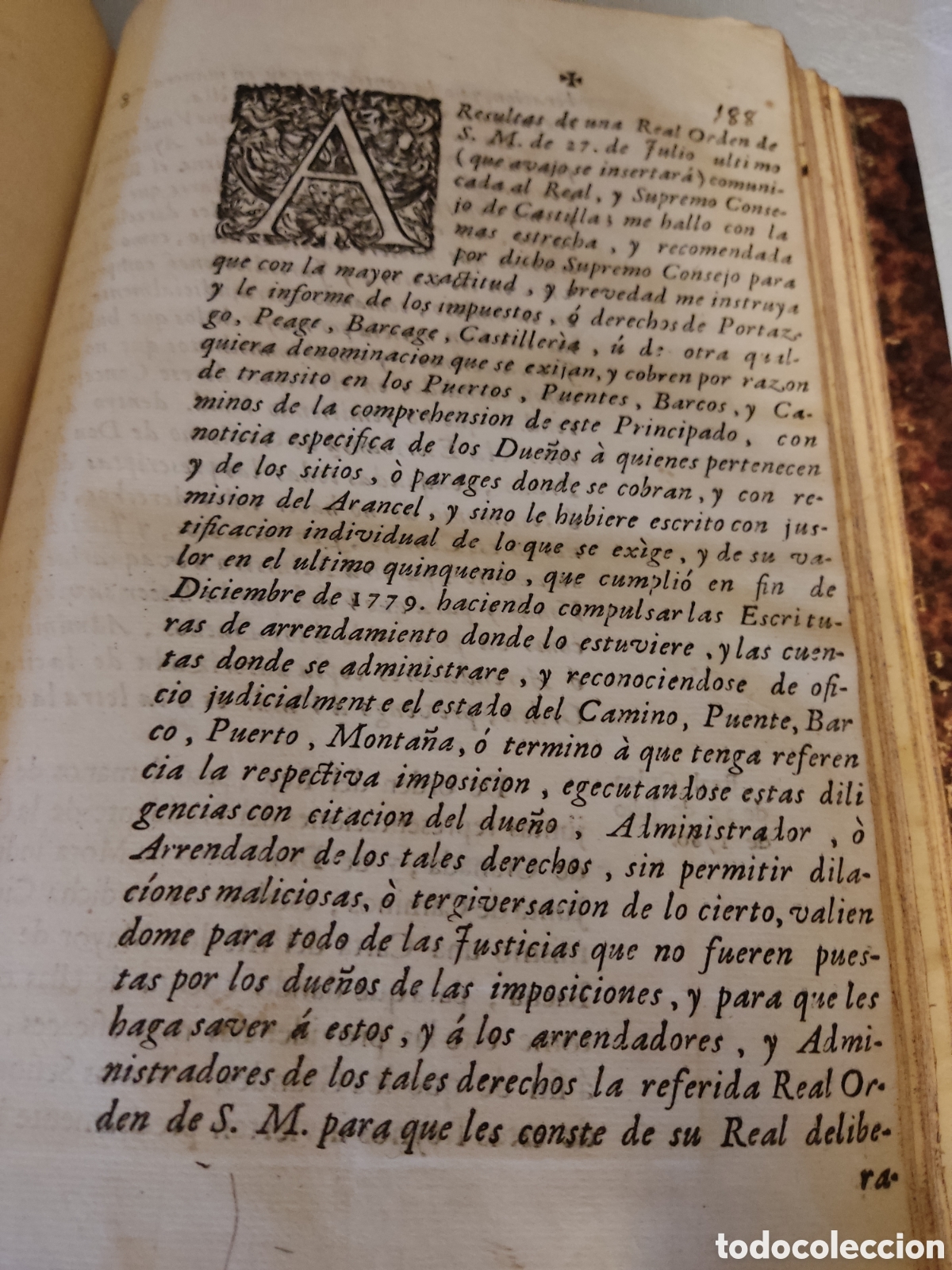Libros antiguos: Cedulas reales XIII 1773 a 1777 - Foto 14