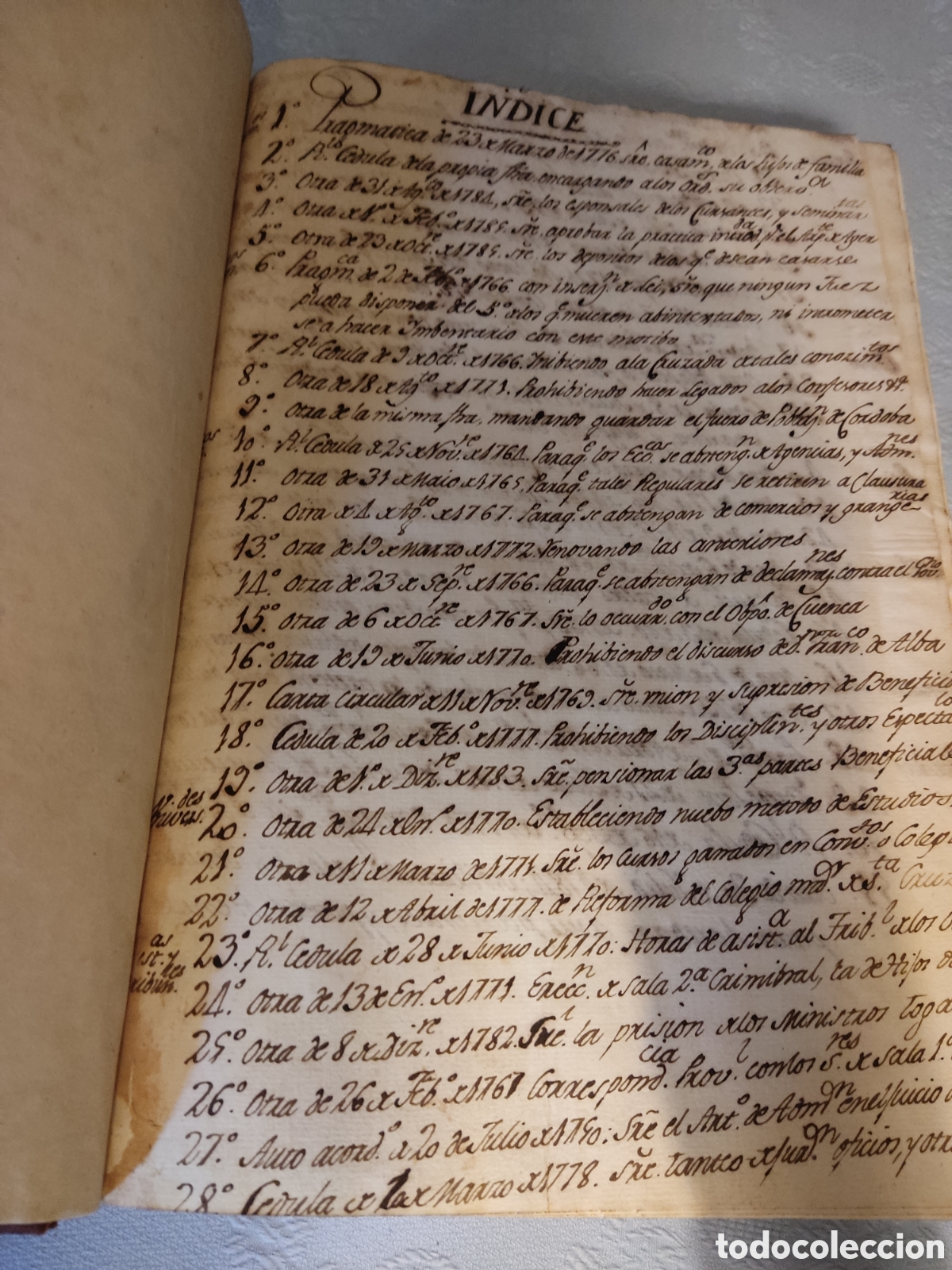 Libros antiguos: Cedulas reales XIV 1776 a 1784 - Foto 4