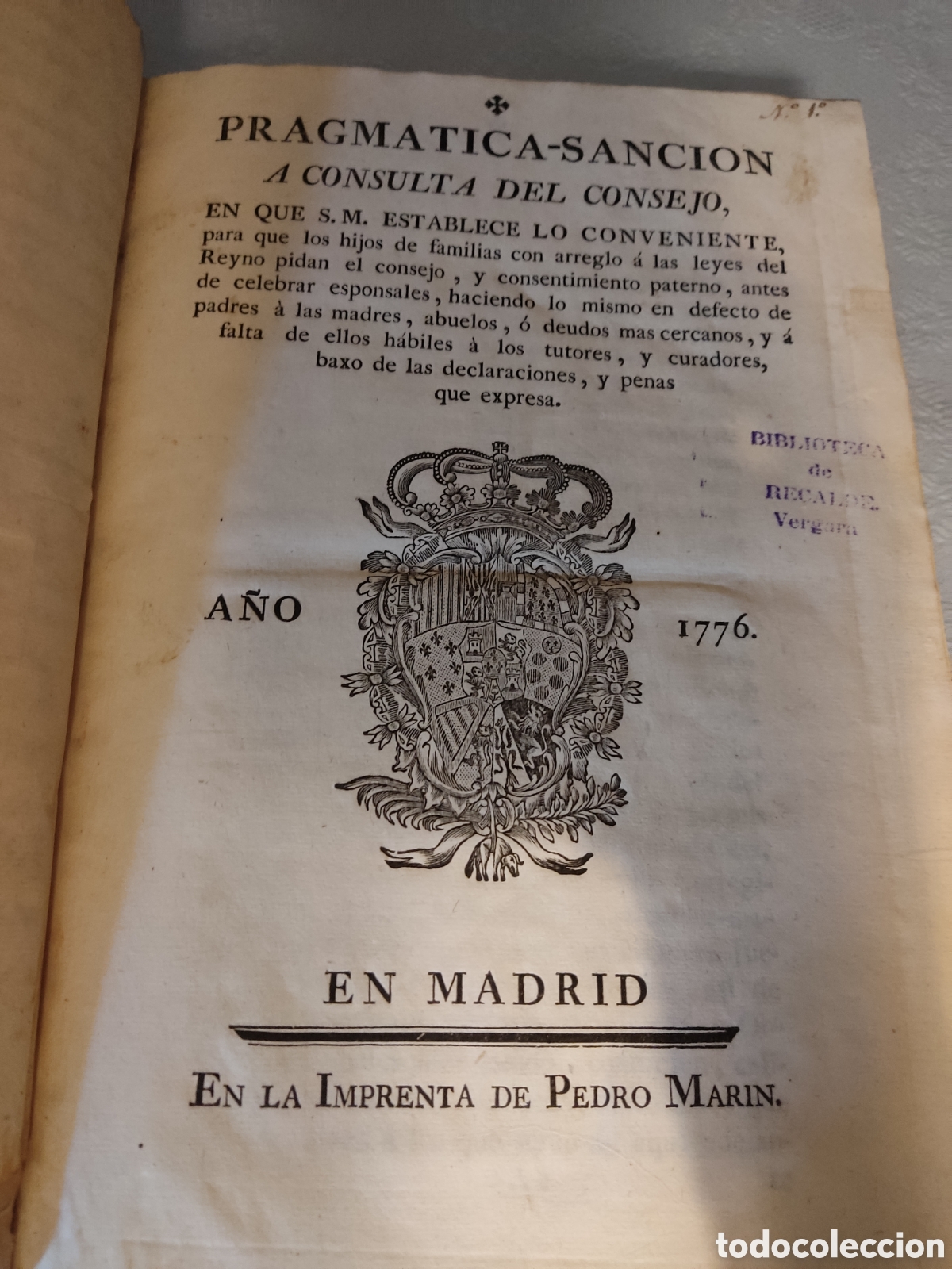 Libros antiguos: Cedulas reales XIV 1776 a 1784 - Foto 5