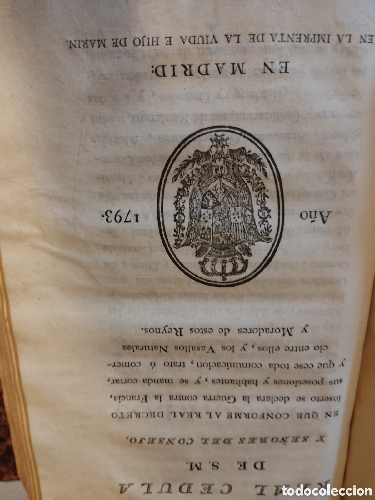 Libros antiguos: Cedulas reales XVI 1790 a 1795 - Foto 14