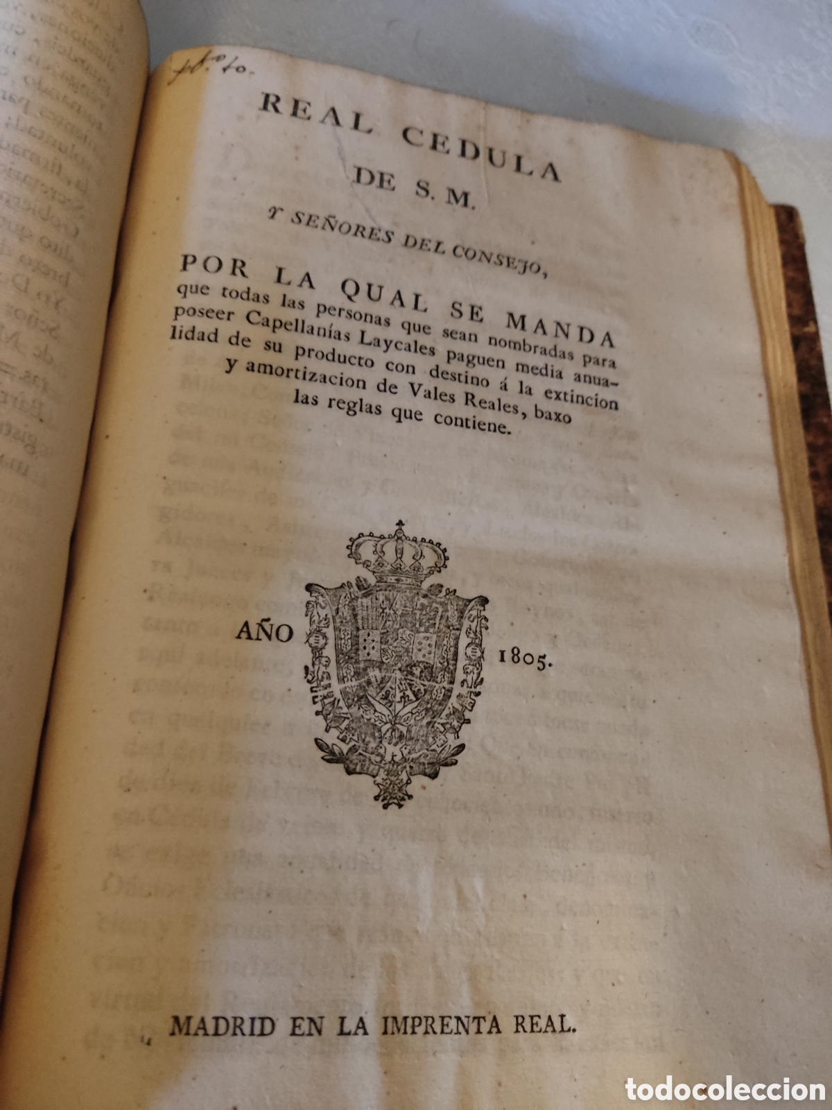 Libros antiguos: Cedulas reales XIX 1804 a 1806 - Foto 5