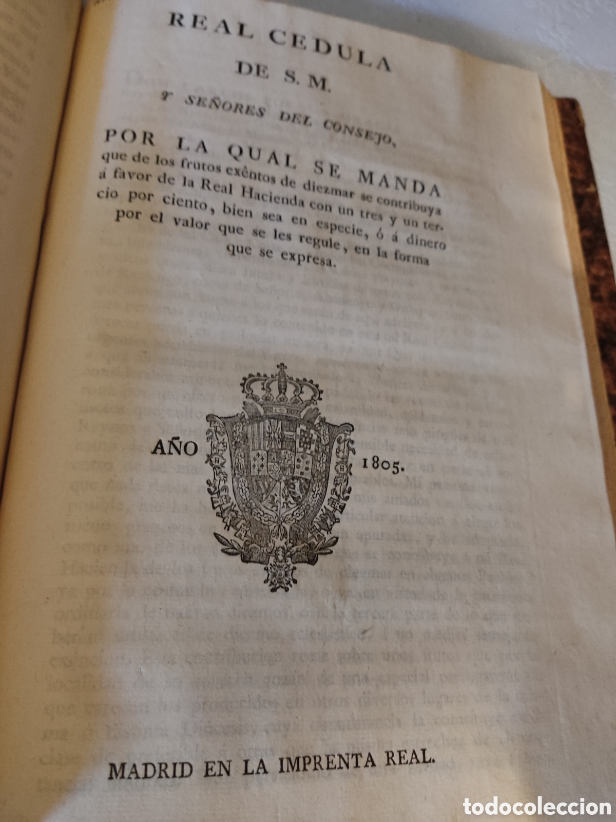Libros antiguos: Cedulas reales XIX 1804 a 1806 - Foto 6