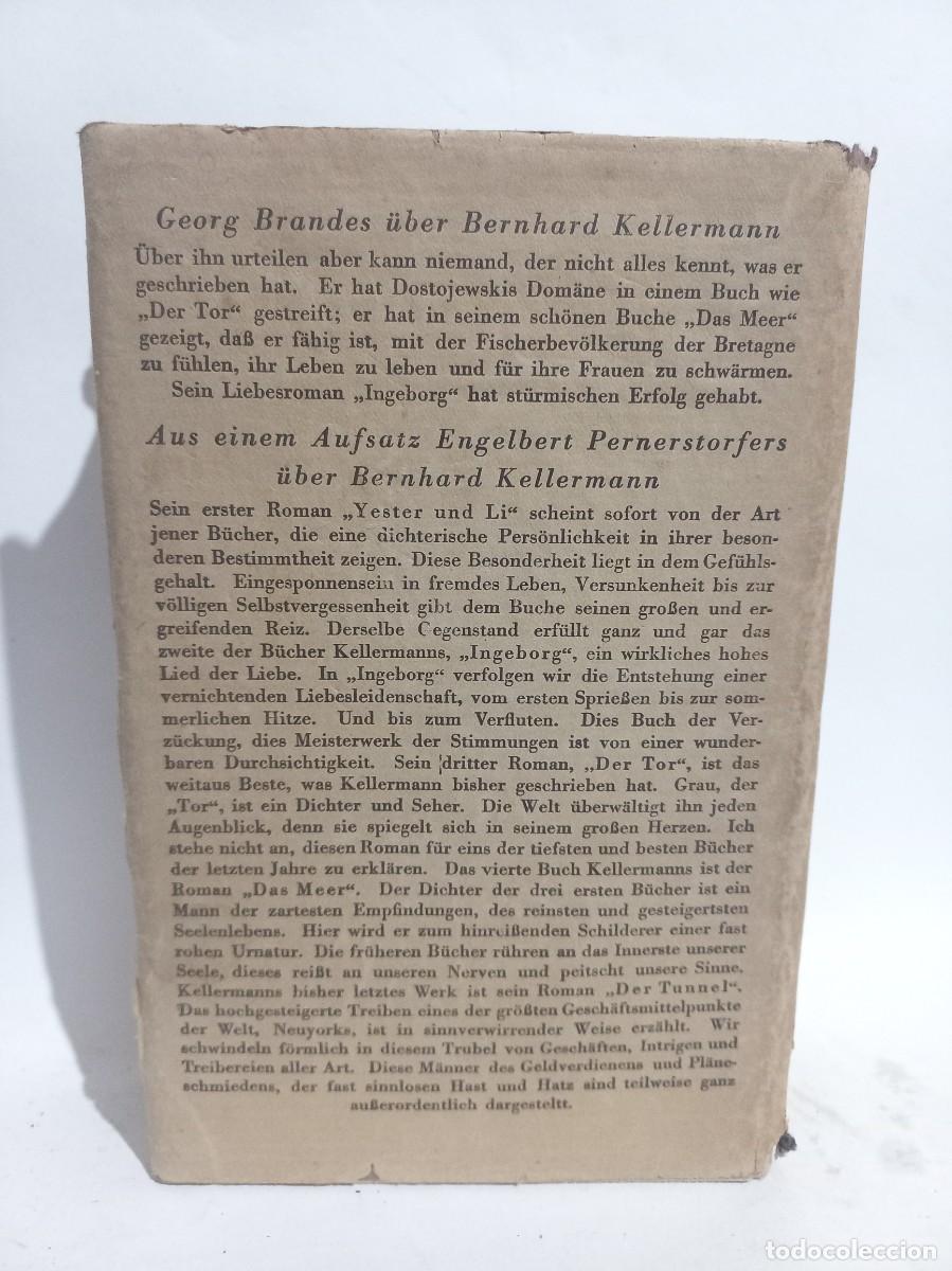 Libros antiguos: Bernhard Kellermann - Die Br&uuml;derS Schellenberg - 1925 - Foto 3