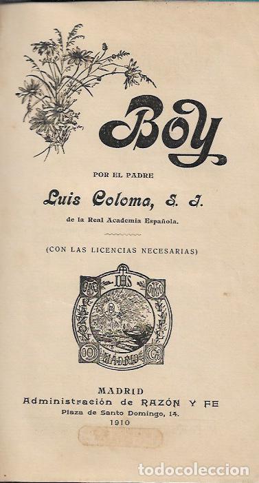 Libros antiguos: Boy - Coloma, Luis - Foto 1