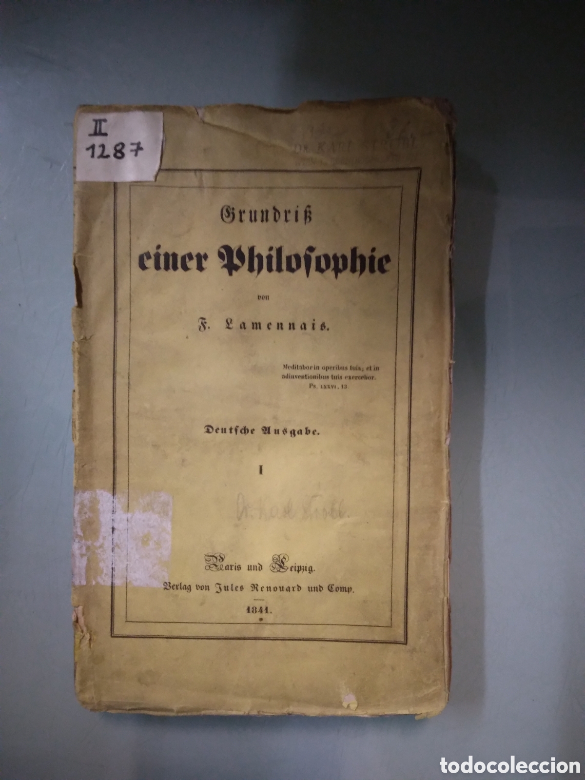 Libros antiguos: Philosophie Lamennais, 1841 - Foto 1