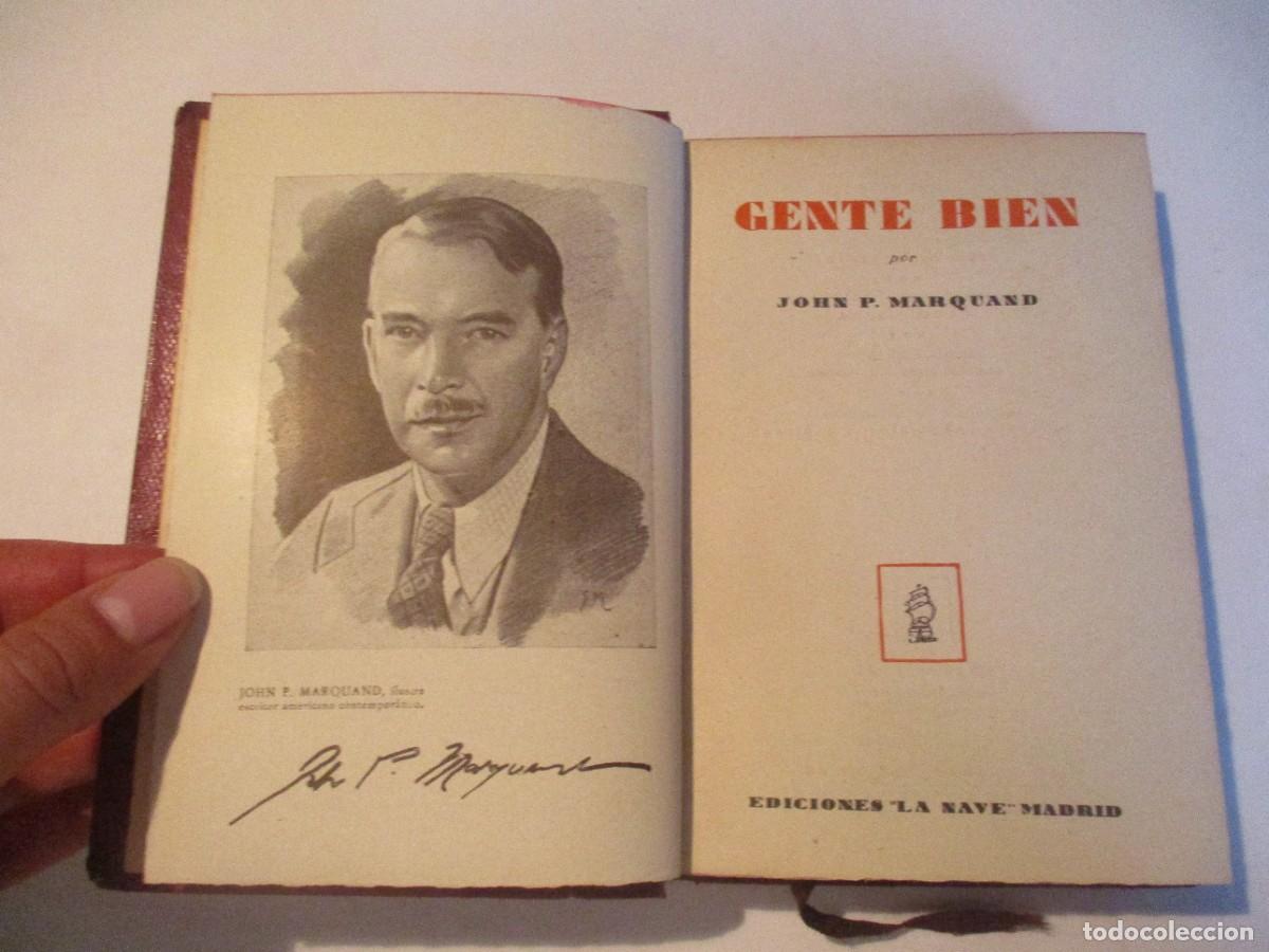 Libros antiguos: JOHN P. MARQUEAND Gente bien W22952 - Foto 3
