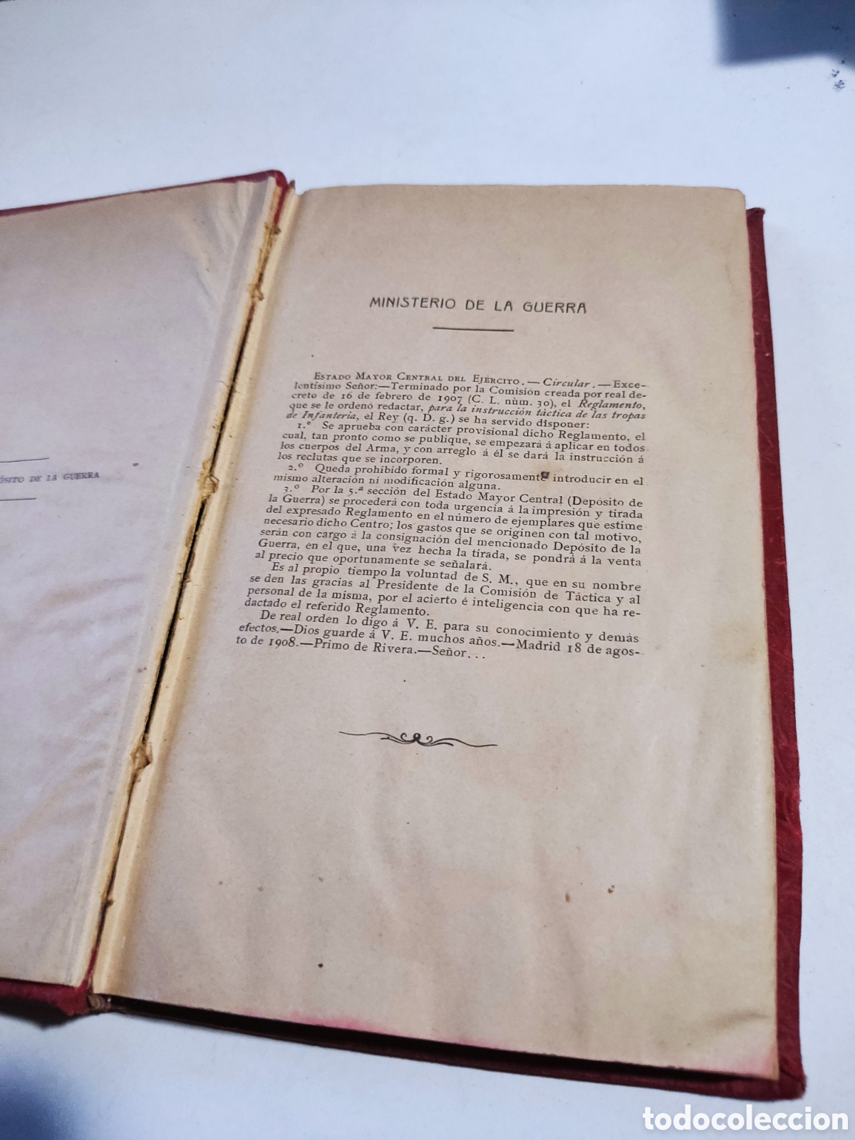 Libros antiguos: Libro instrucci&oacute;n t&aacute;ctica de las tropas de infanter&iacute;a 1908 - Foto 4