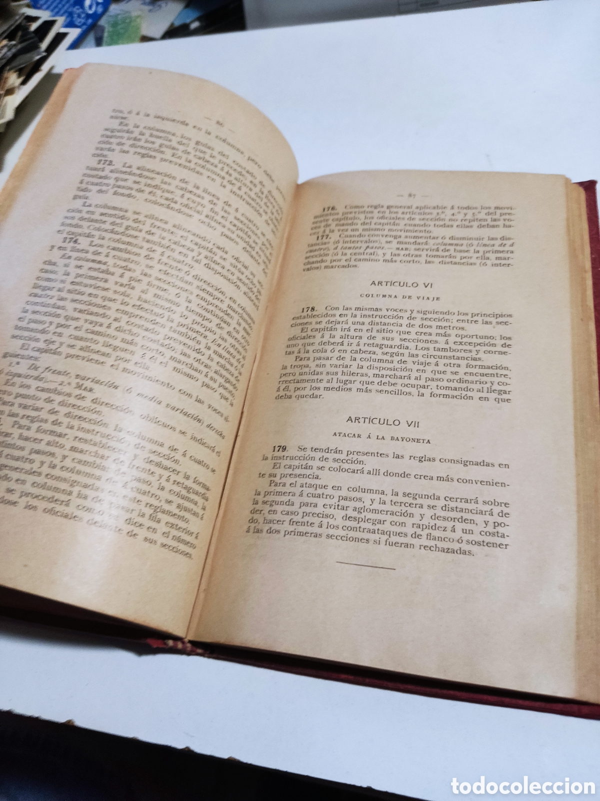 Libros antiguos: Libro instrucci&oacute;n t&aacute;ctica de las tropas de infanter&iacute;a 1908 - Foto 7