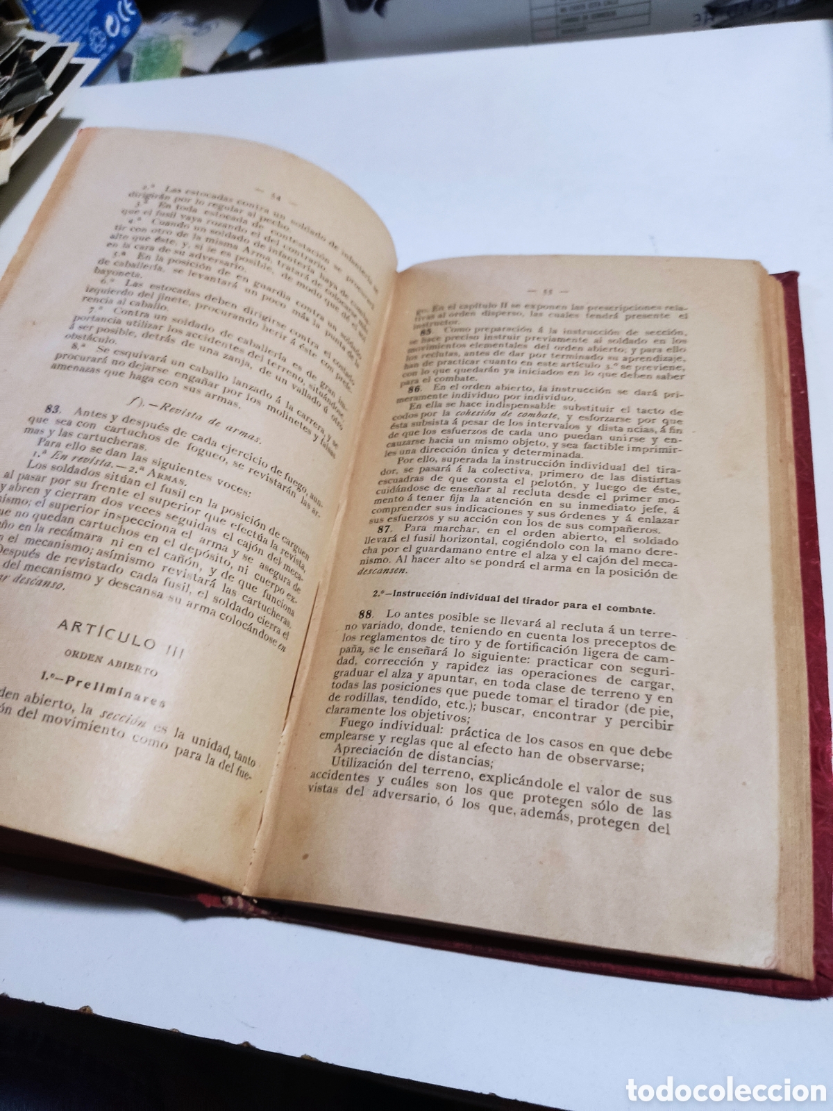 Libros antiguos: Libro instrucci&oacute;n t&aacute;ctica de las tropas de infanter&iacute;a 1908 - Foto 8