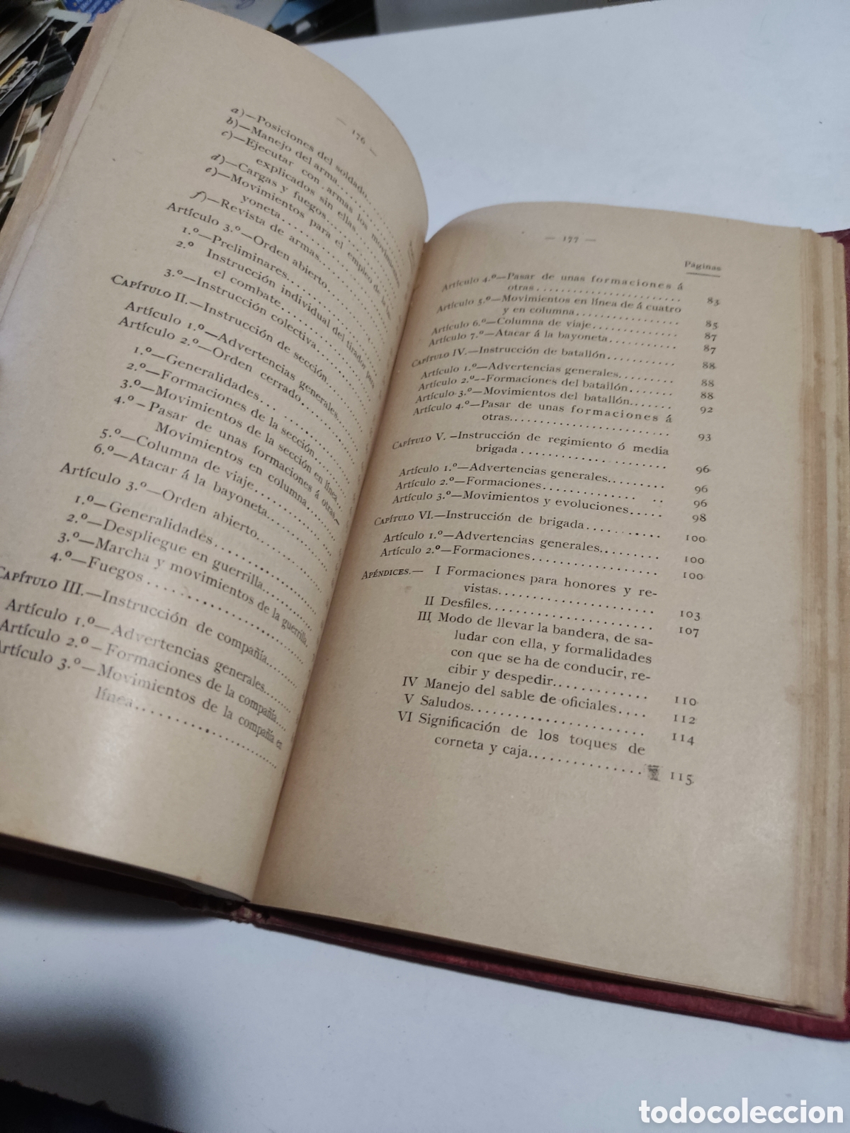 Libros antiguos: Libro instrucci&oacute;n t&aacute;ctica de las tropas de infanter&iacute;a 1908 - Foto 11