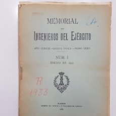 Libros antiguos: MEMORIAL INGENIEROS EJERCITO 1923 AÑO COMPLETO. TUNEL ESTRECHO GIBRALTAR, BARBERAN Y COLLAR ........