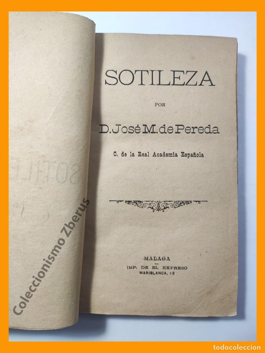 Libros antiguos: Sotileza - Jose M. de Pereda - Foto 2