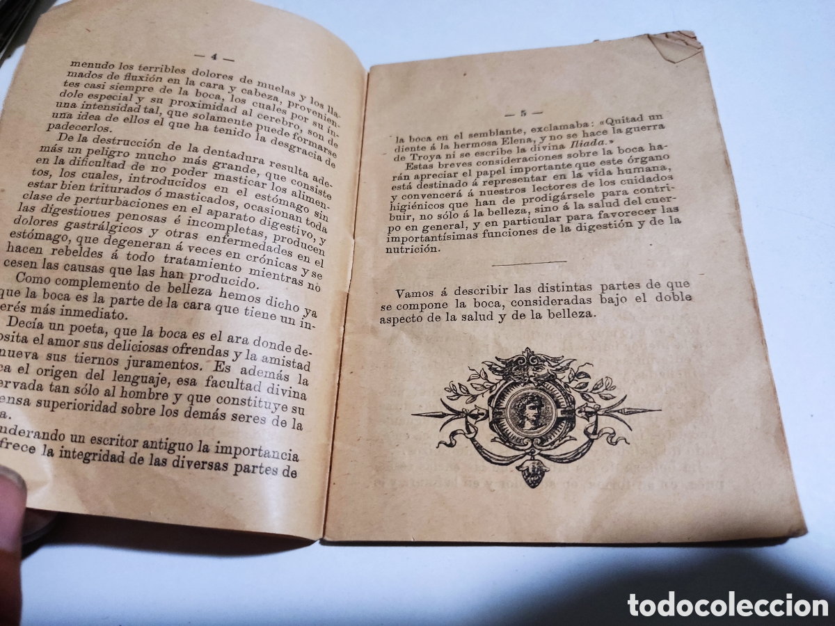 Libros antiguos: Librito antiguo La Boca elixir y polvos de mentholina dentrifica 1898 - Foto 3