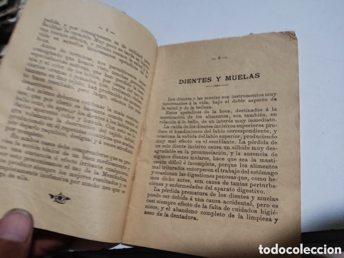 Libros antiguos: Librito antiguo La Boca elixir y polvos de mentholina dentrifica 1898 - Foto 5