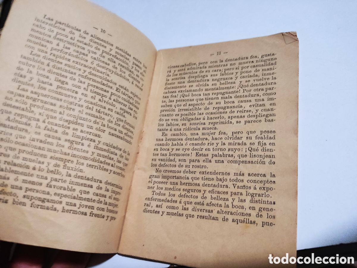 Libros antiguos: Librito antiguo La Boca elixir y polvos de mentholina dentrifica 1898 - Foto 6