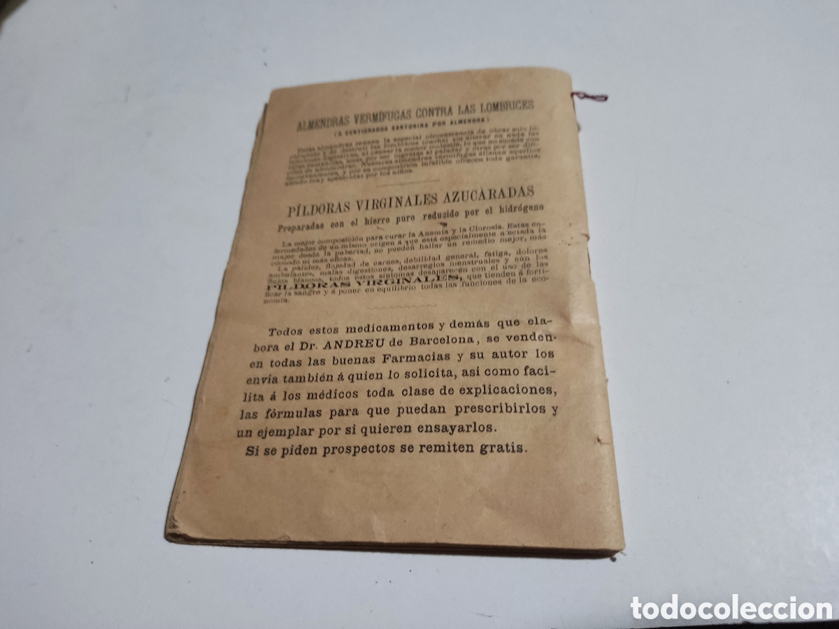 Libros antiguos: Librito antiguo La Boca elixir y polvos de mentholina dentrifica 1898 - Foto 10
