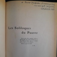 Libros antiguos: L-6353. LES SOLILOQUES DU PAUVRE. JEHAN RICTUS. EUGÈNE REY. 1913.