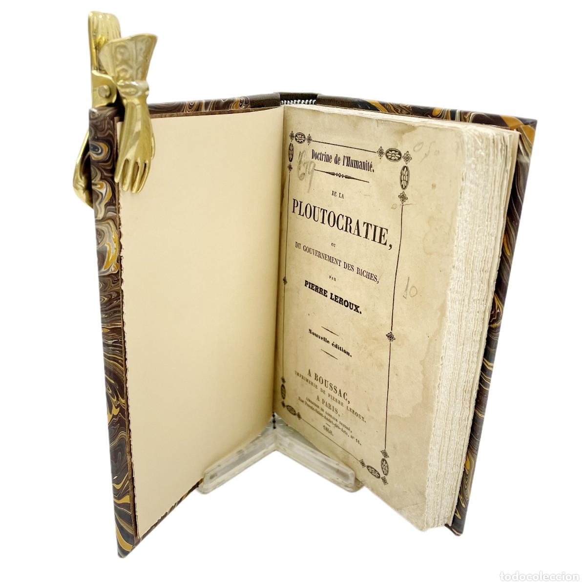 Libros antiguos: PIERRE LEROUX - PLUTOCRACIA - 1848 - Foto 3