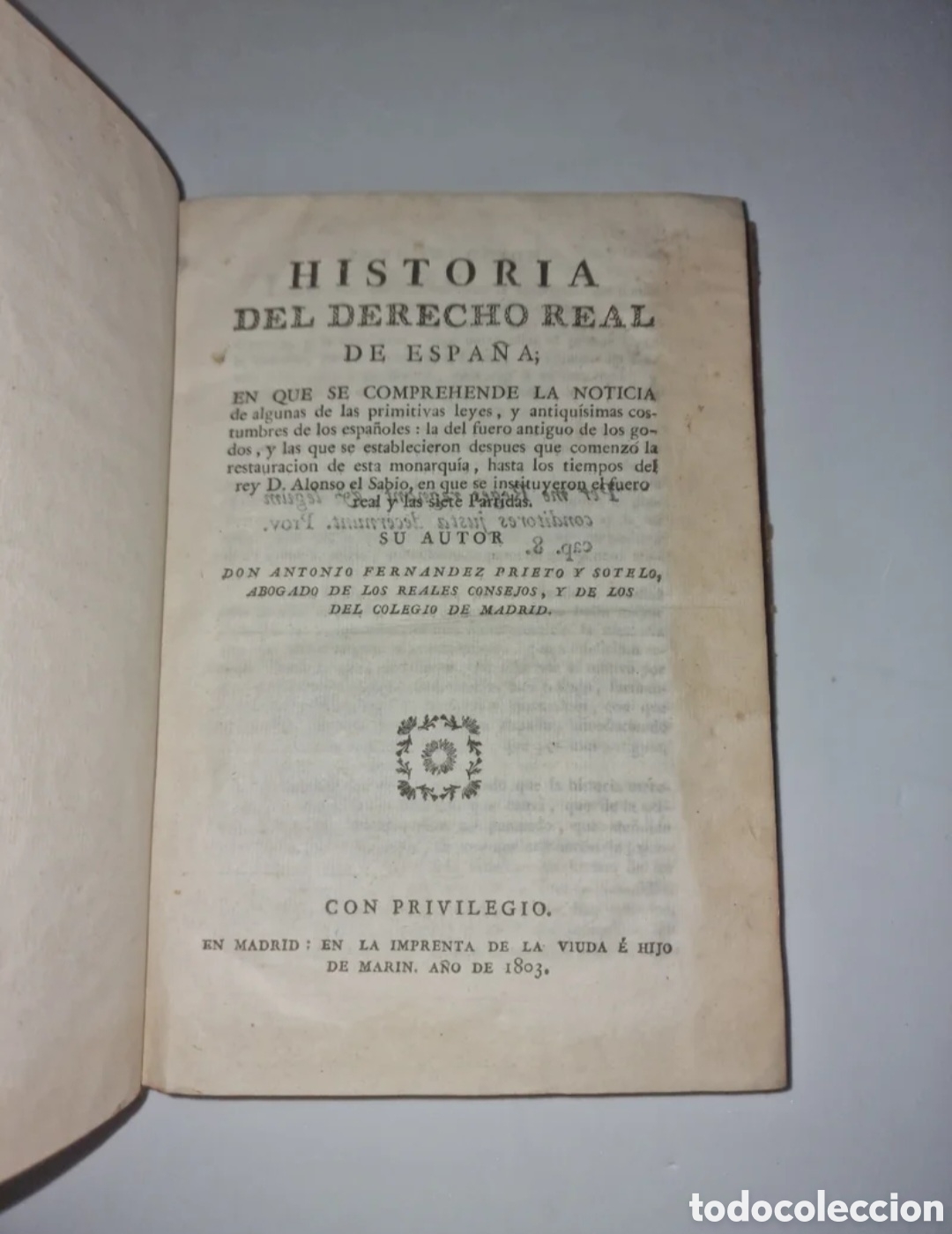 Libros antiguos: Historia del derecho Real de Espa&ntilde;a - Foto 6