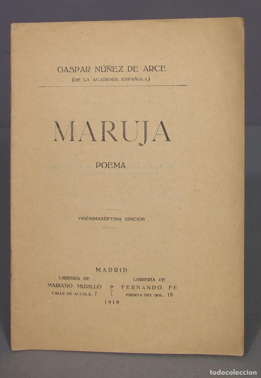 Libros antiguos: 1919. MARUJA. MU&Ntilde;EZ DE ARCE - Foto 1