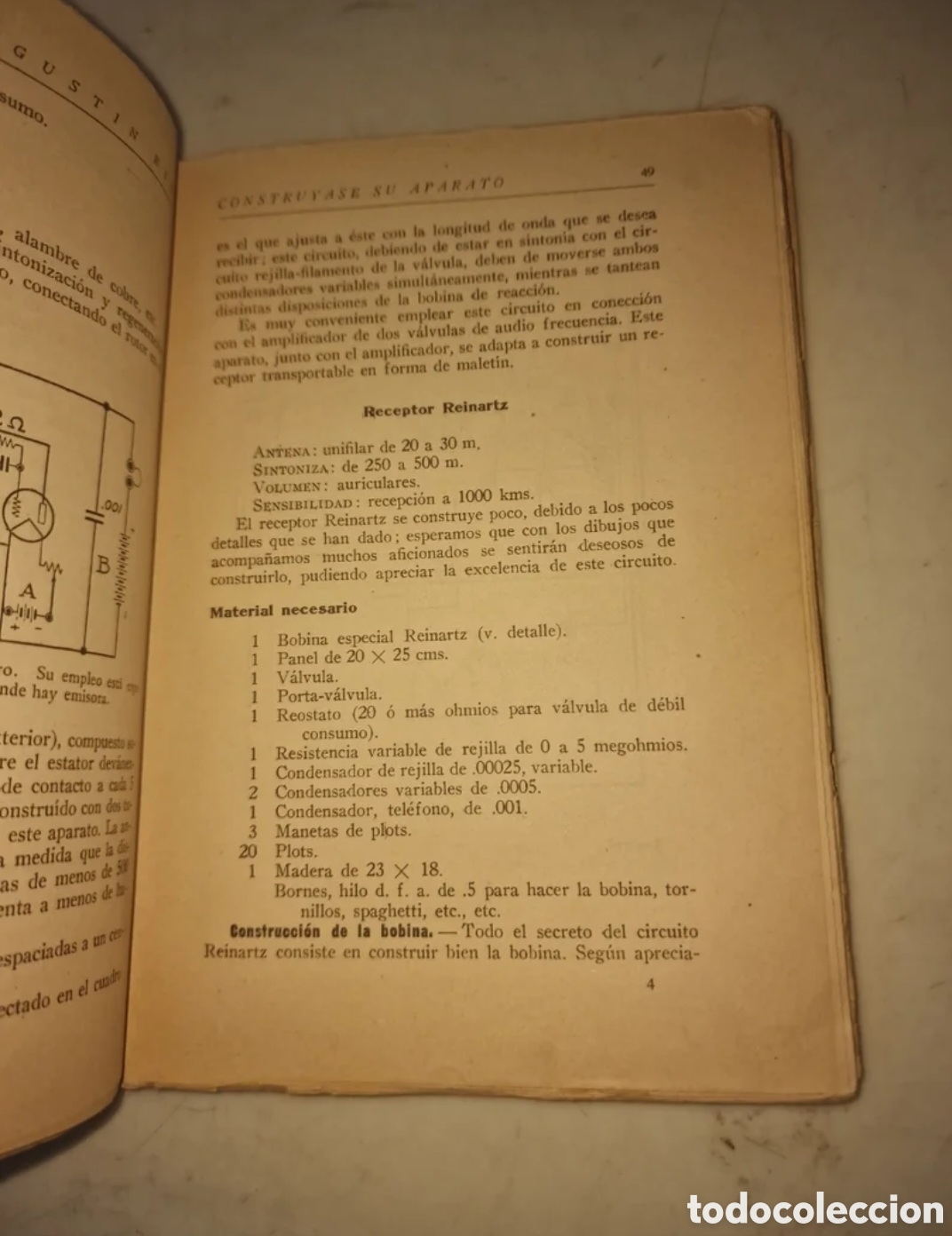 Libros antiguos: Esquemas y Constr&uacute;yase su Aparato - Foto 3