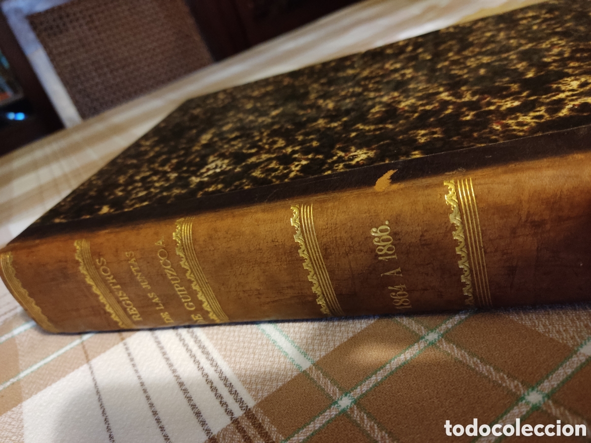 Old books: Registros de las juntas de guipuzcoa 1864 a 1866