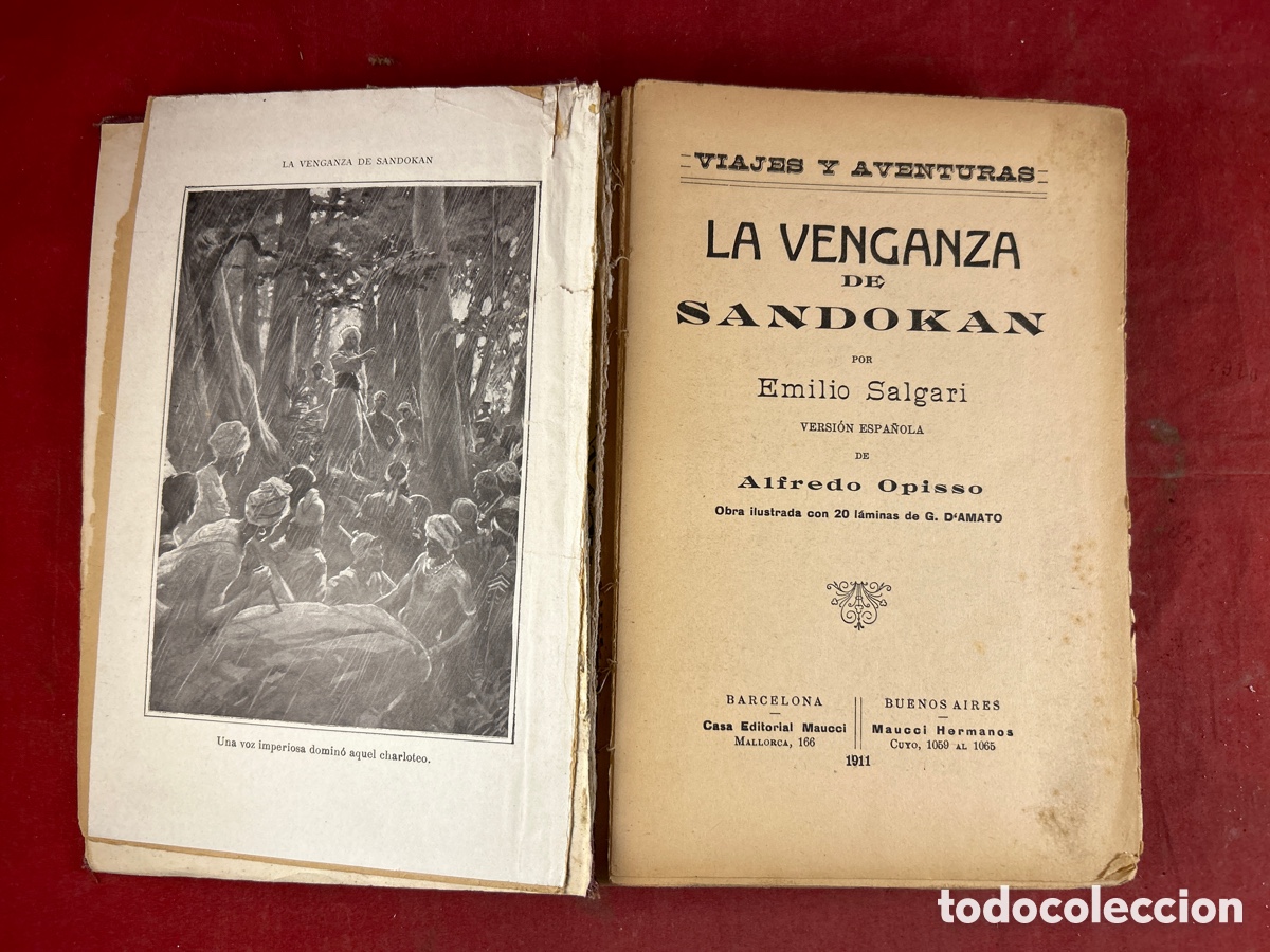 Libros antiguos: LA VENGANZA DE SANDOKAN - Foto 1